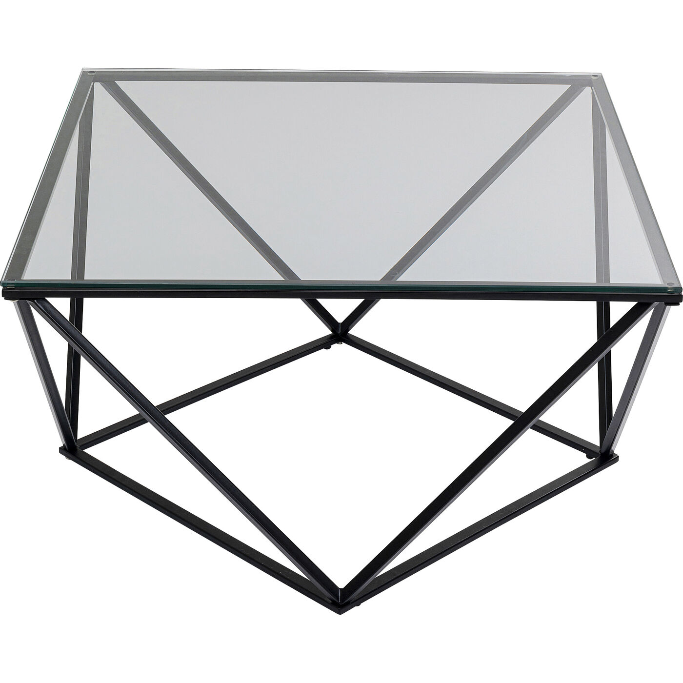 Стол кофейный Cristallo Black 80x80 см