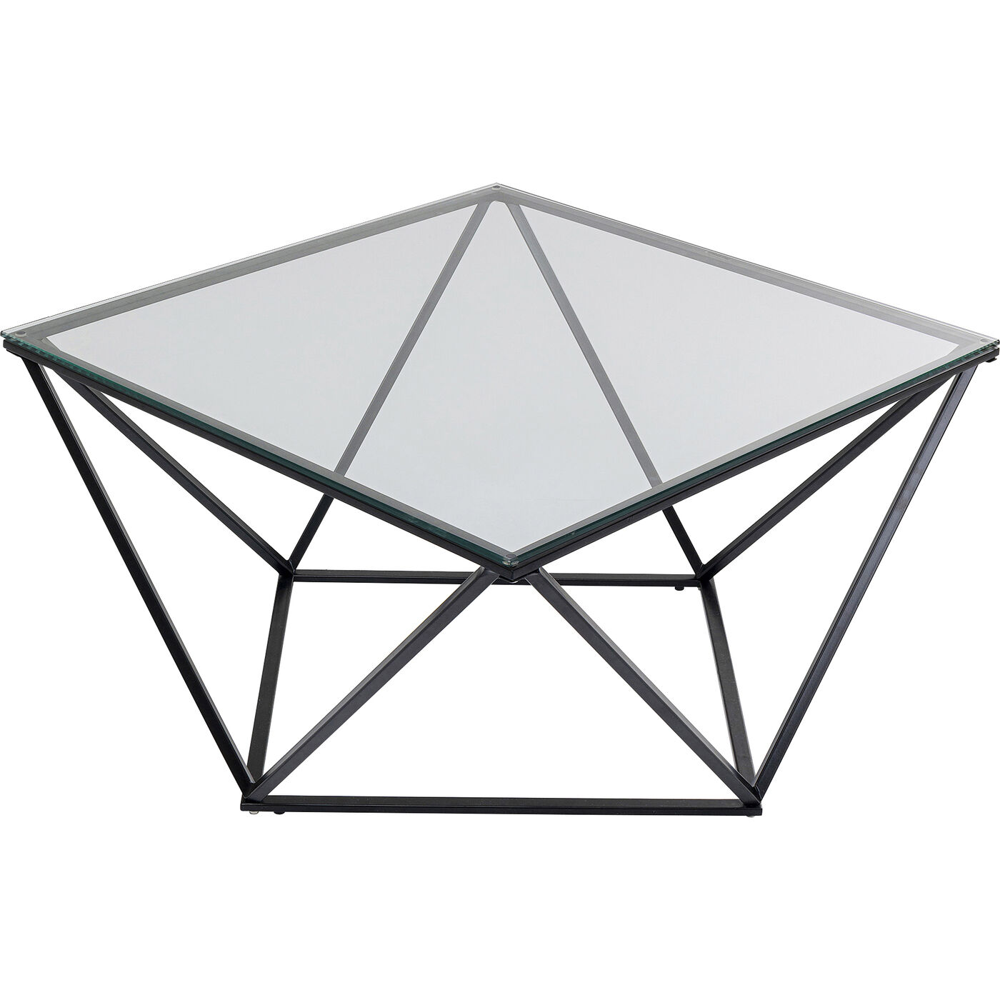Стол кофейный Cristallo Black 80x80 см