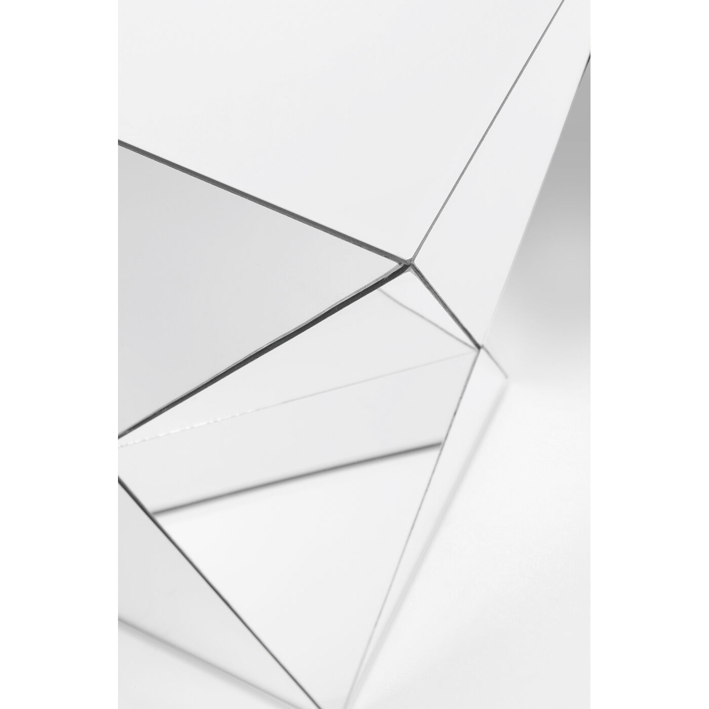 Столик журнальный Luxury Triangle White 32x32 см