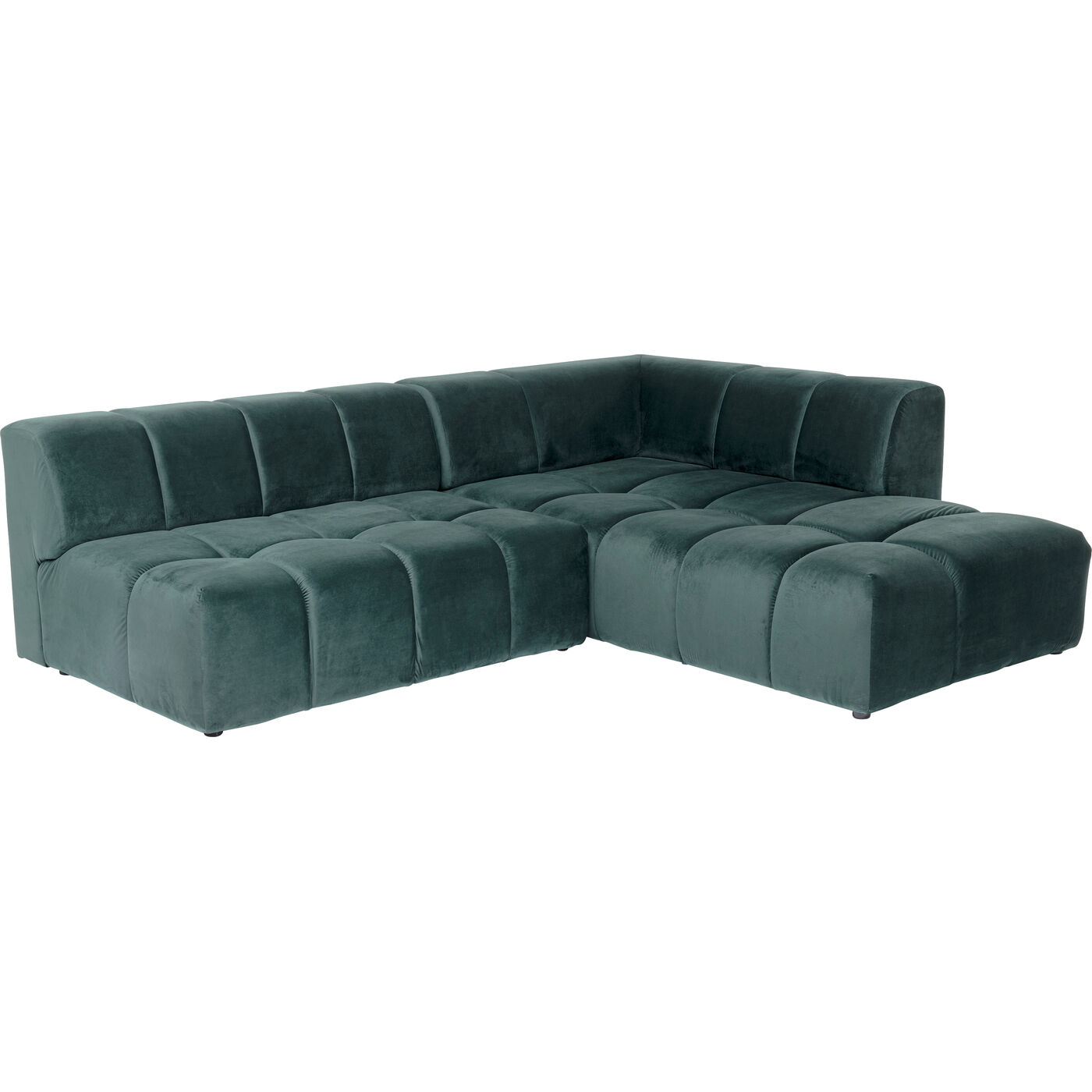Диван угловой Belami Velvet Dark Green Right 265 см