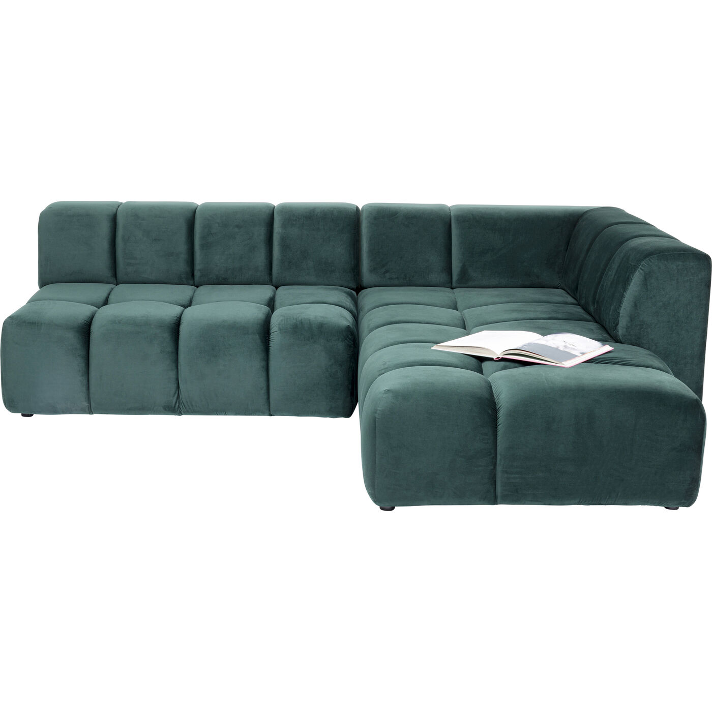 Диван угловой Belami Velvet Dark Green Right 265 см