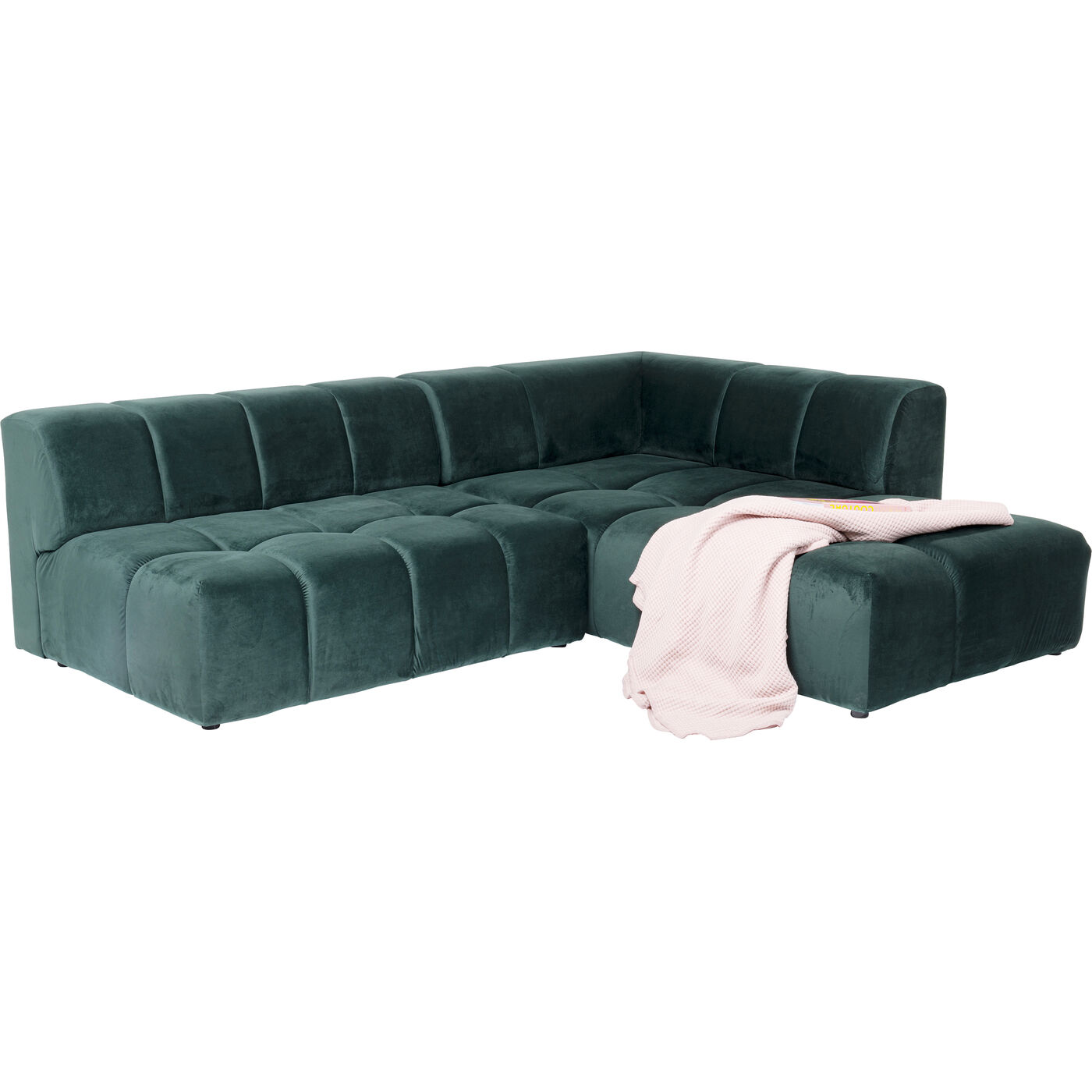 Диван угловой Belami Velvet Dark Green Right 265 см
