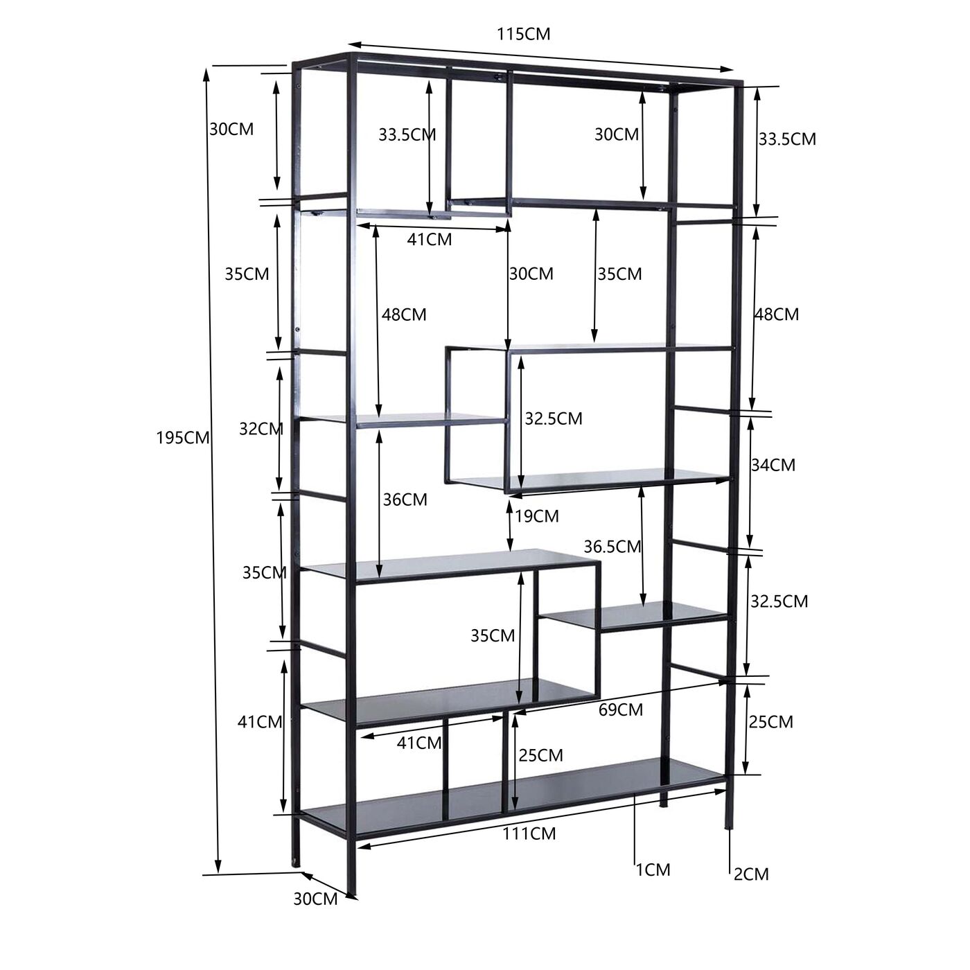 Стеллаж Loft 195 см
