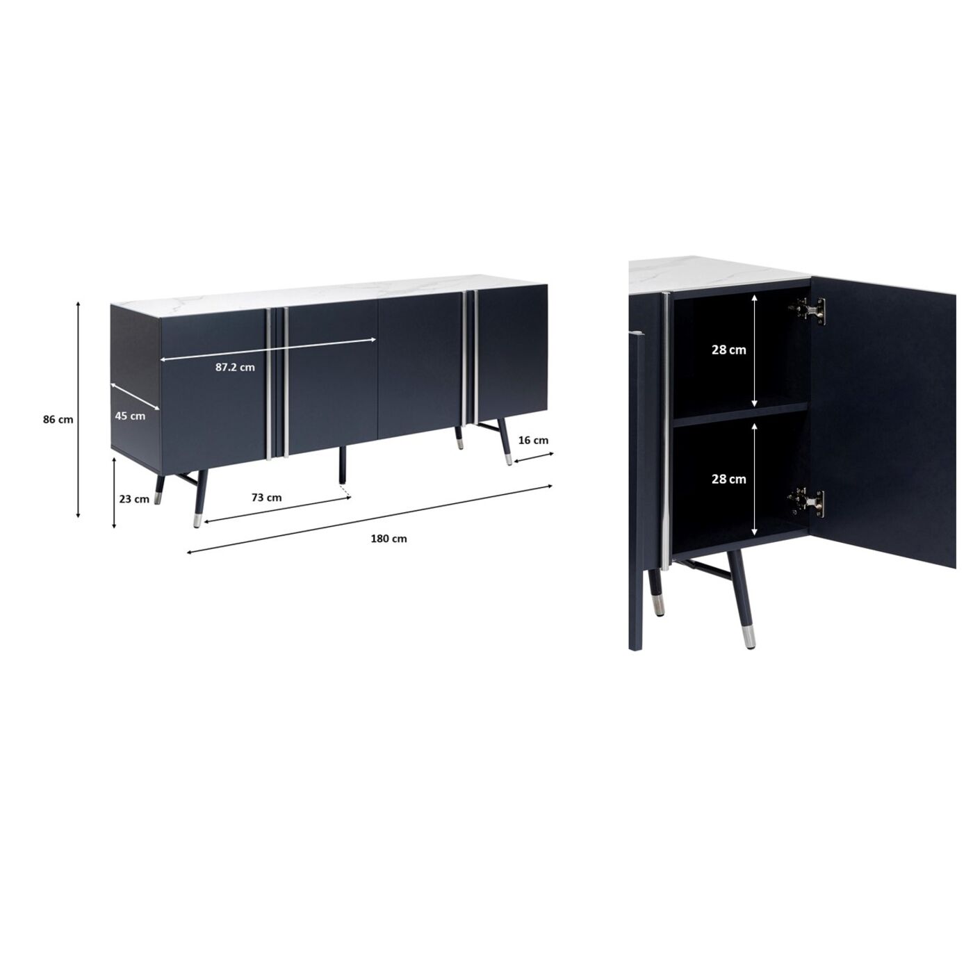Комод Catania 180x61 см