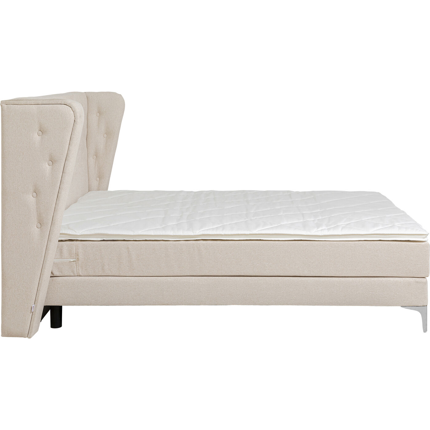 Кровать Boxspring с пружинным матрасом Benito Moon Cream 160x200 см