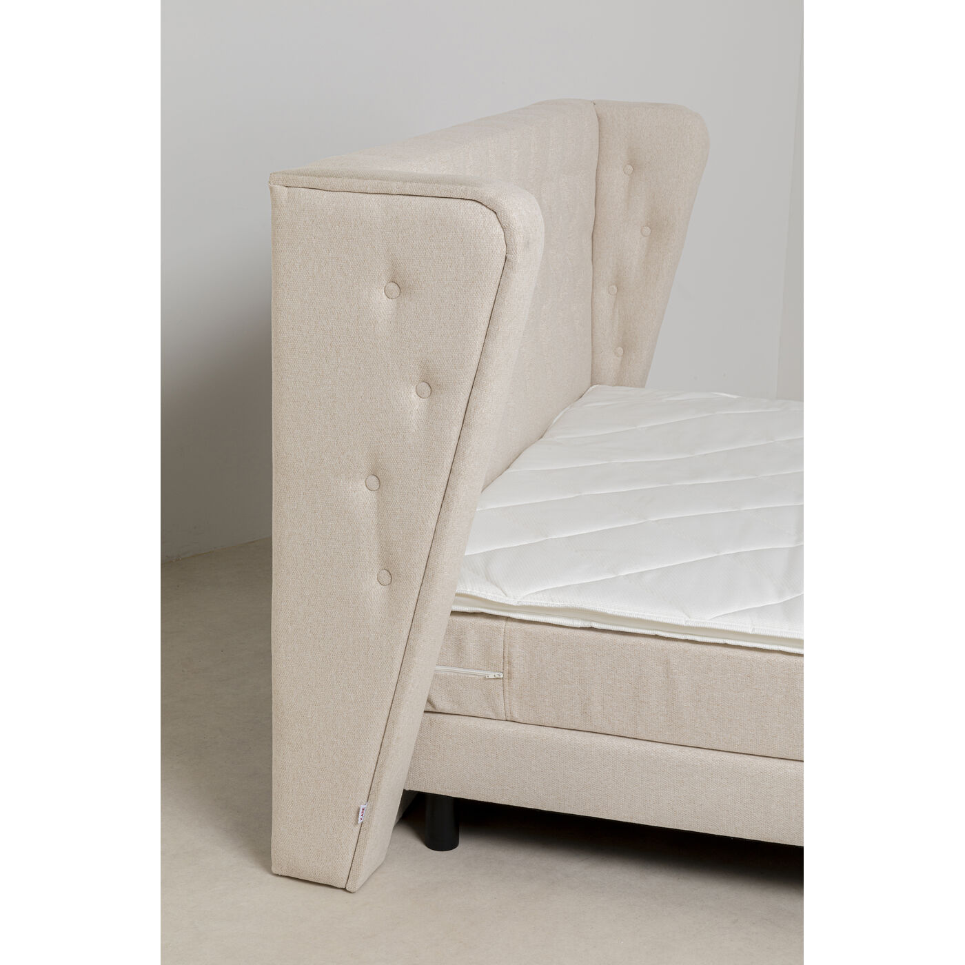 Кровать Boxspring с пружинным матрасом Benito Moon Cream 180x200 см
