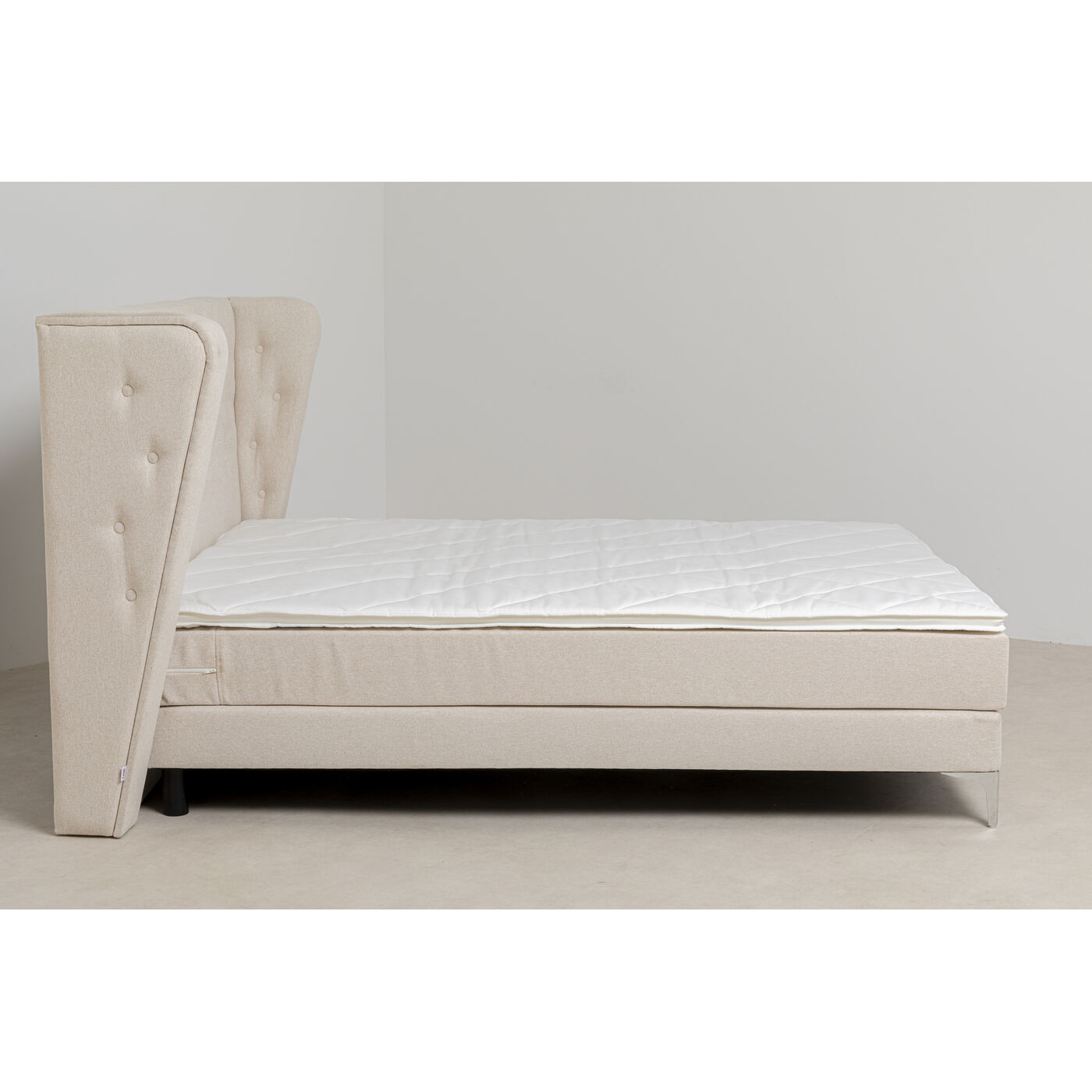 Кровать Boxspring с пружинным матрасом Benito Moon Cream 180x200 см