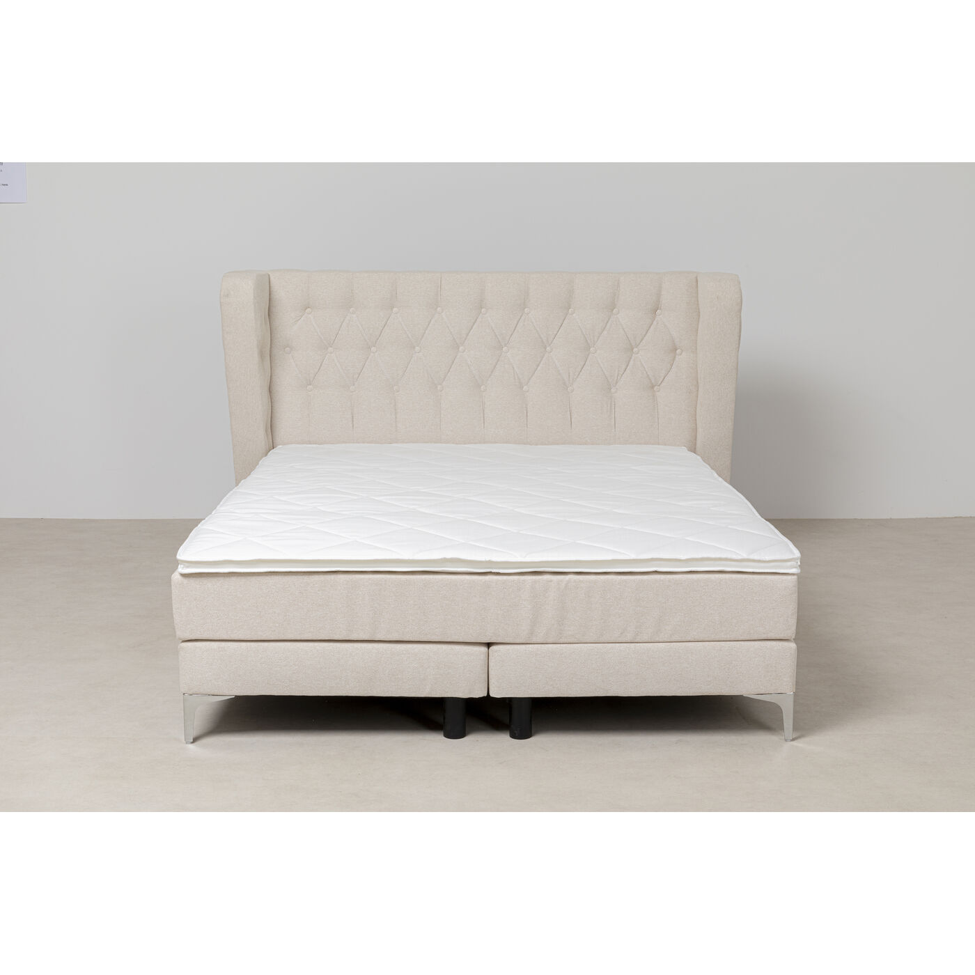 Кровать Boxspring с пружинным матрасом Benito Moon Cream 180x200 см