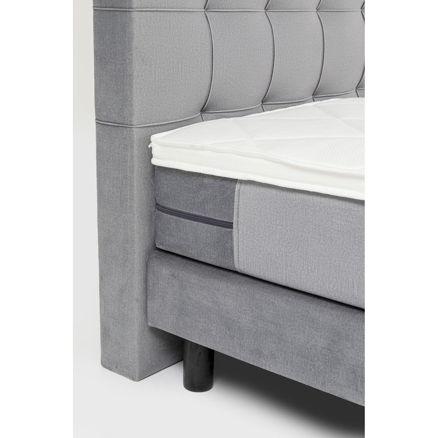 Кровать Boxspring с пружинным матрасом Benito Star Grey 180x200 см