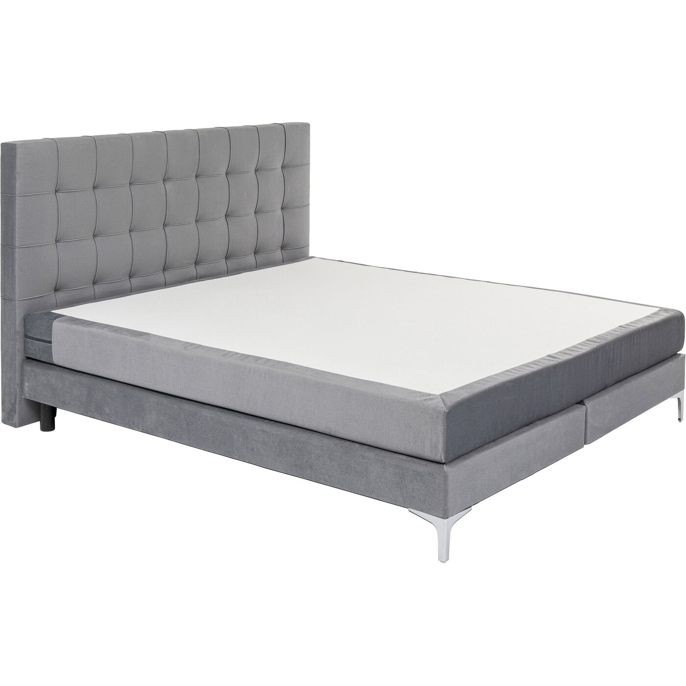 Кровать Boxspring с пружинным матрасом Benito Star Grey 160x200 см