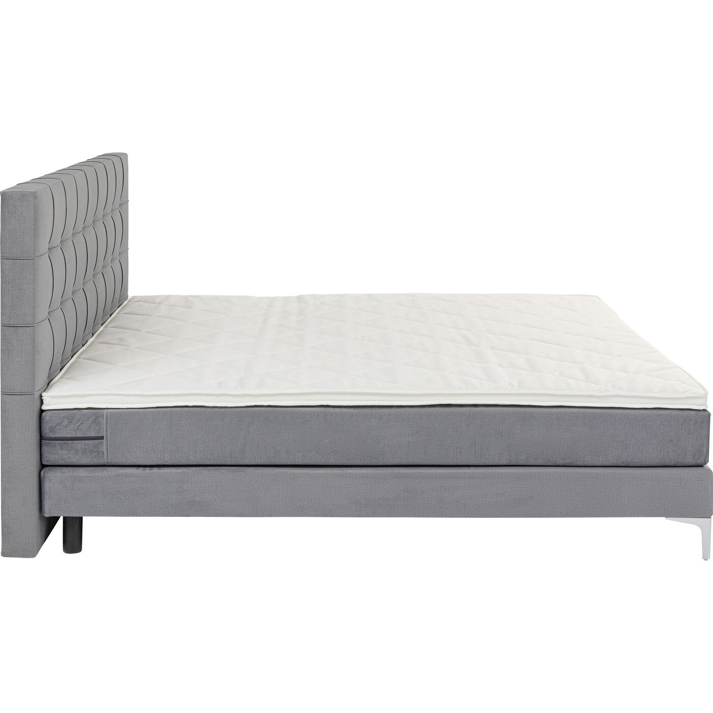 Кровать Boxspring с пружинным матрасом Benito Star Grey 180x200 см