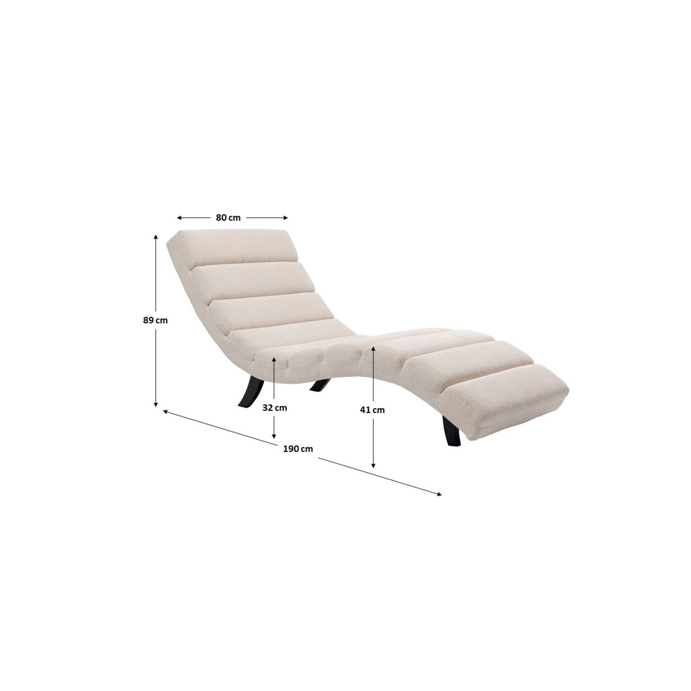 Кушетка Balou Cream 190 см