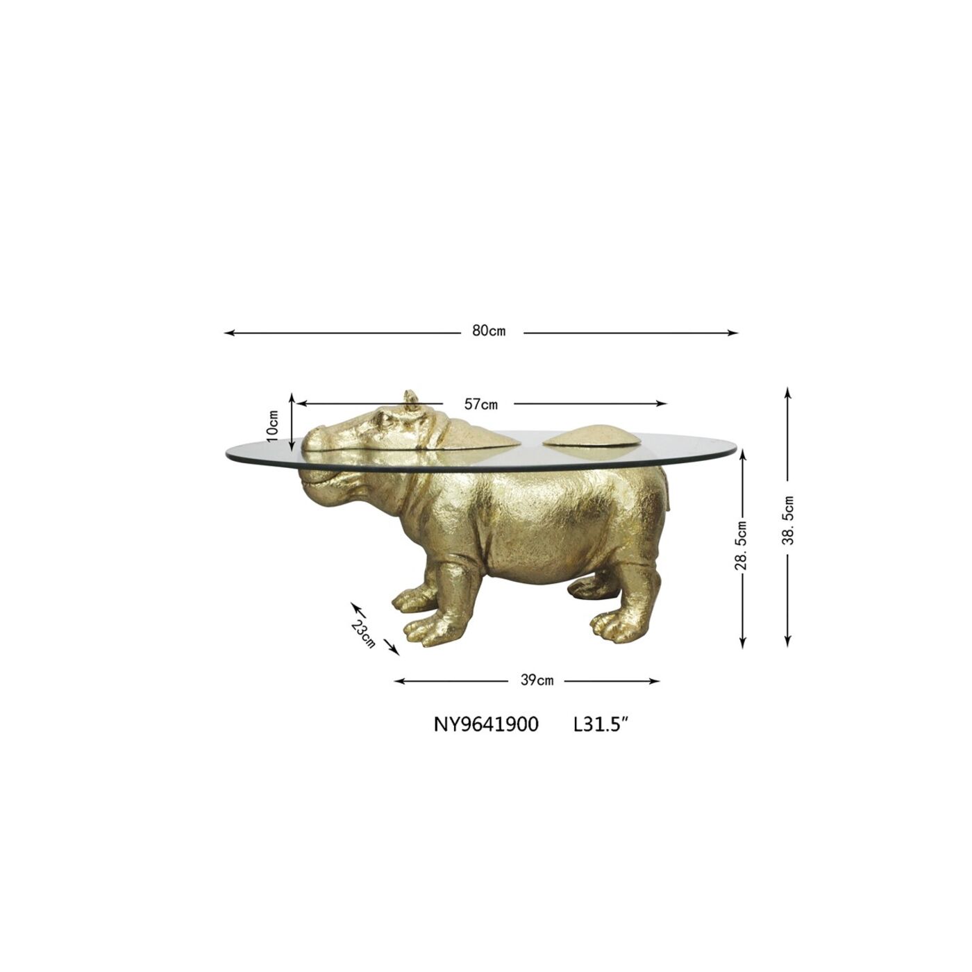 Стол кофейный Hippo Ø80 см