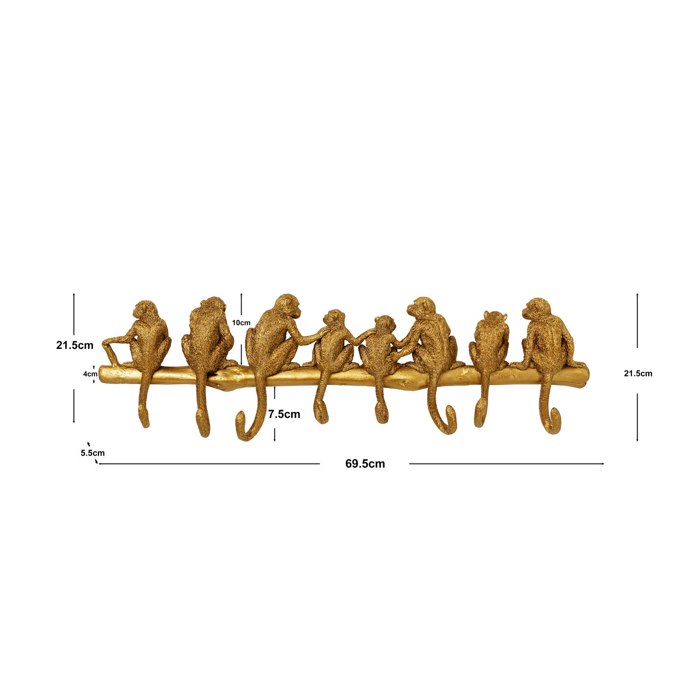 Вешалка настенная Monkey Hook 69,5 см