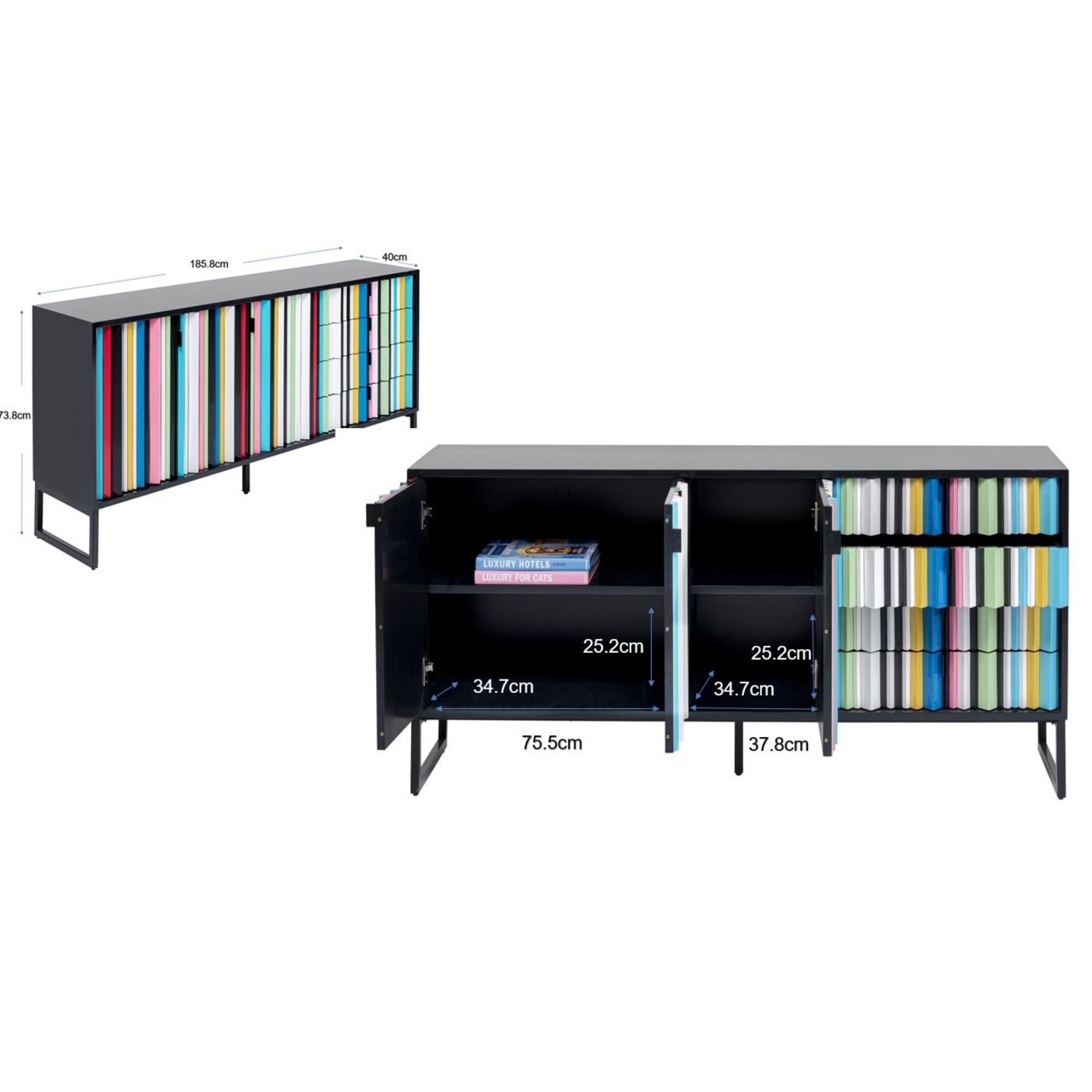 Комод широкий Oriols Colore 186x74 см