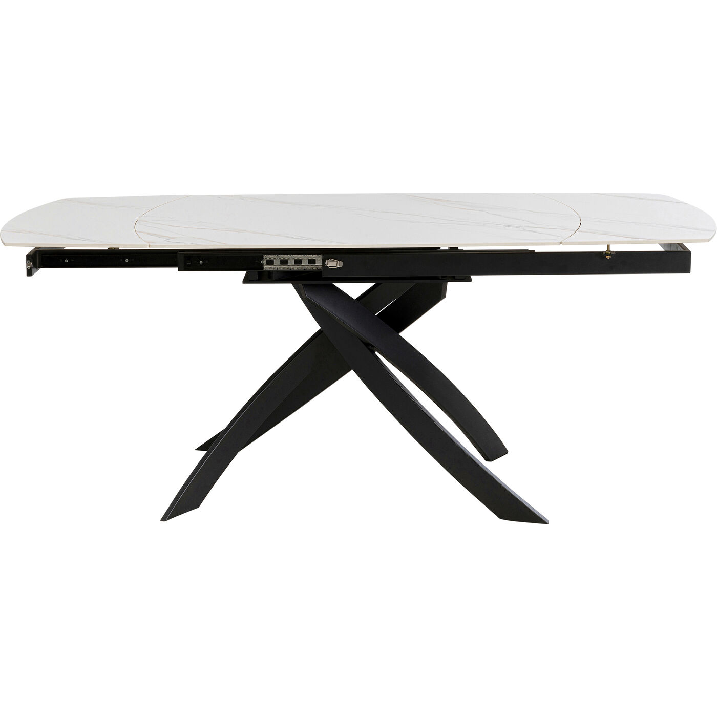 Стол раздвижной Twist Onyx 120(30+30)x90 см