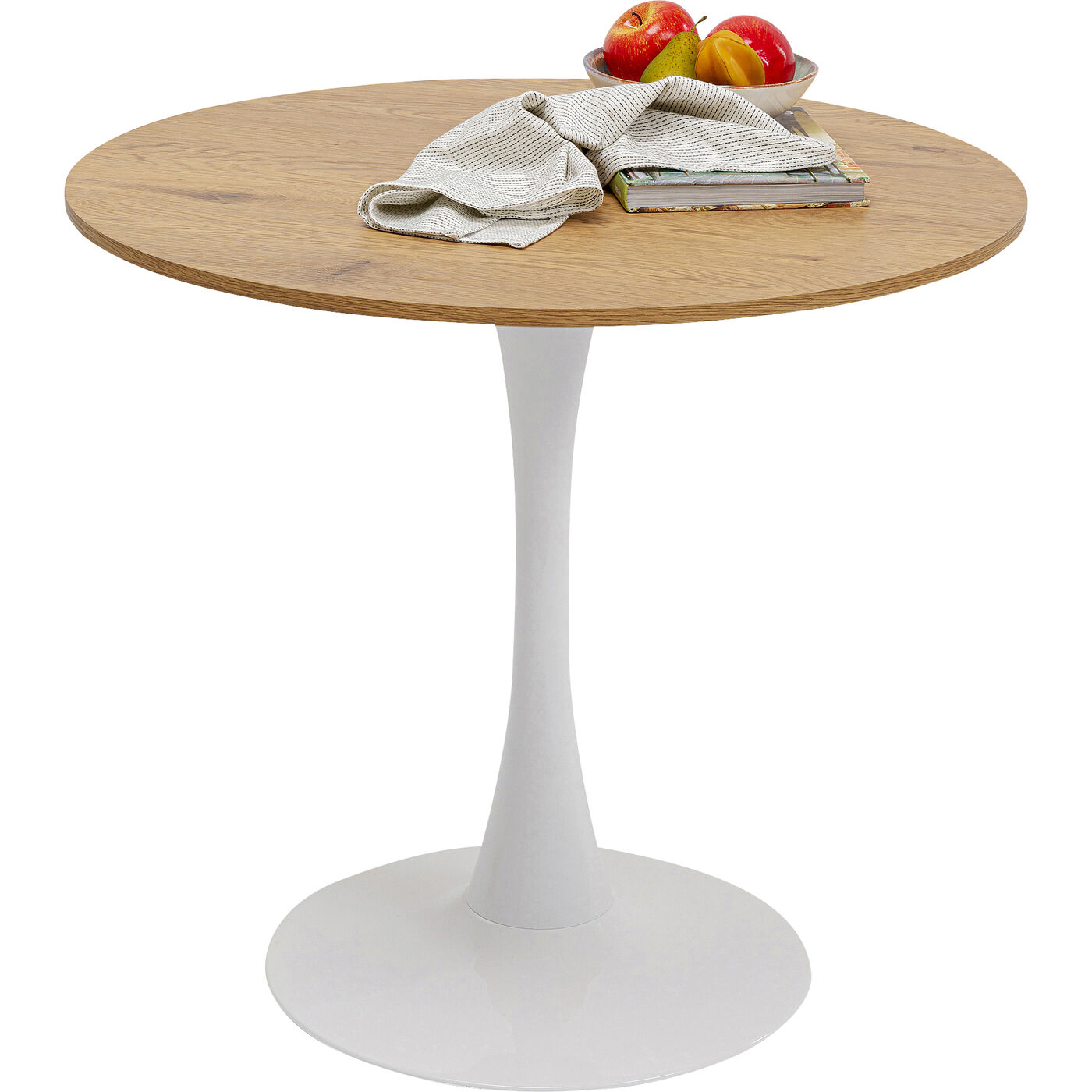 Стол Schickeria Oak Print White Ø80 см