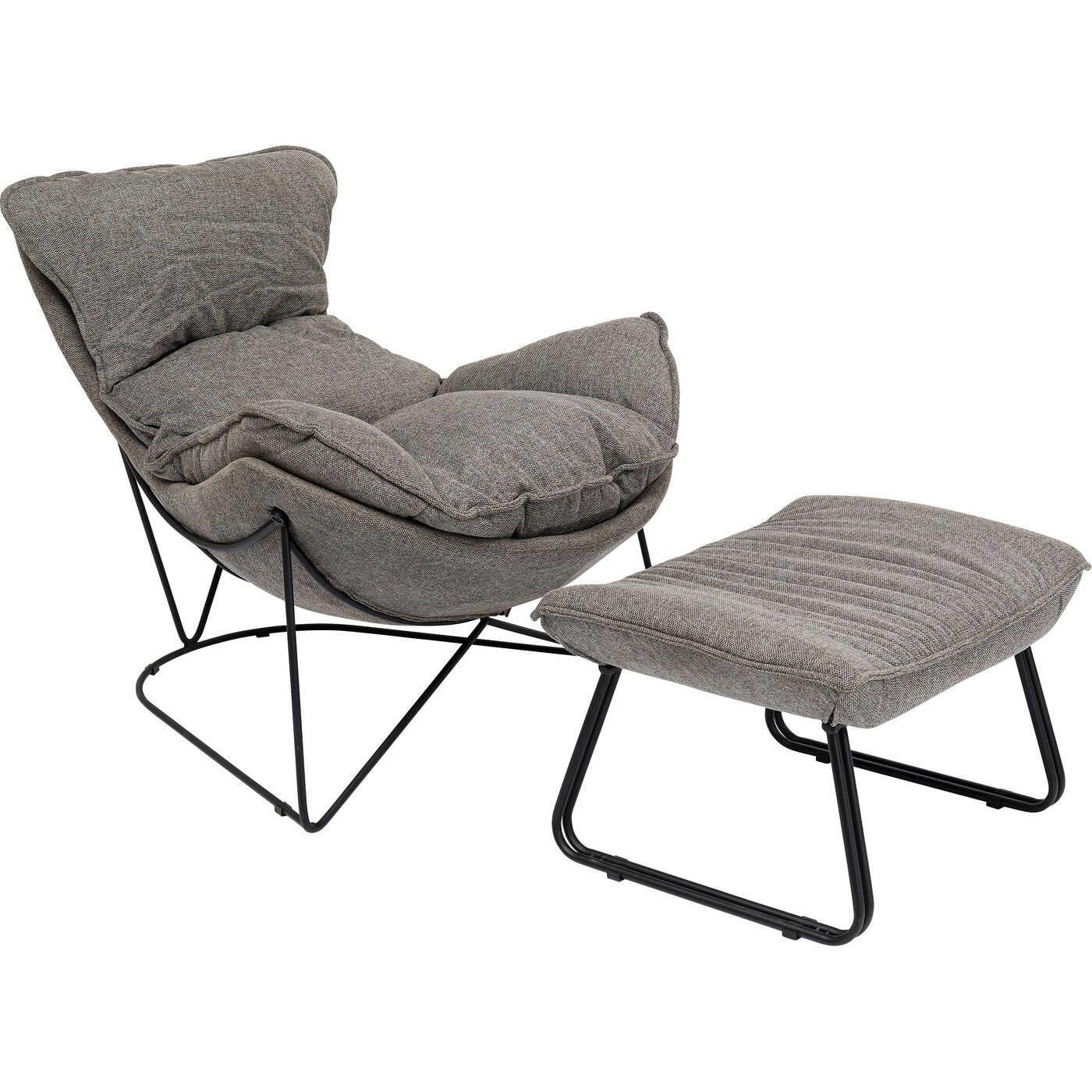 Кресло с подставкой для ног Snuggle Grey (2 шт)