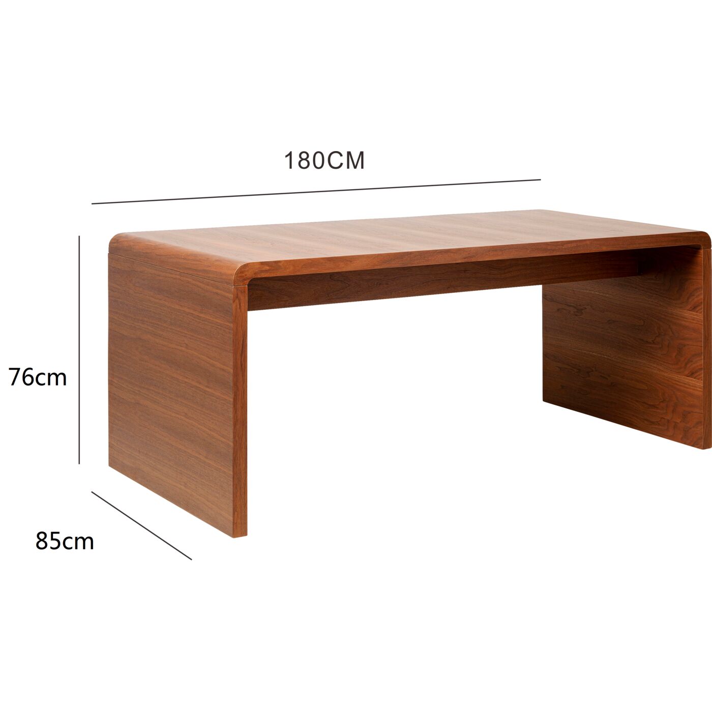 Стол письменный Club Walnut 180x85 см
