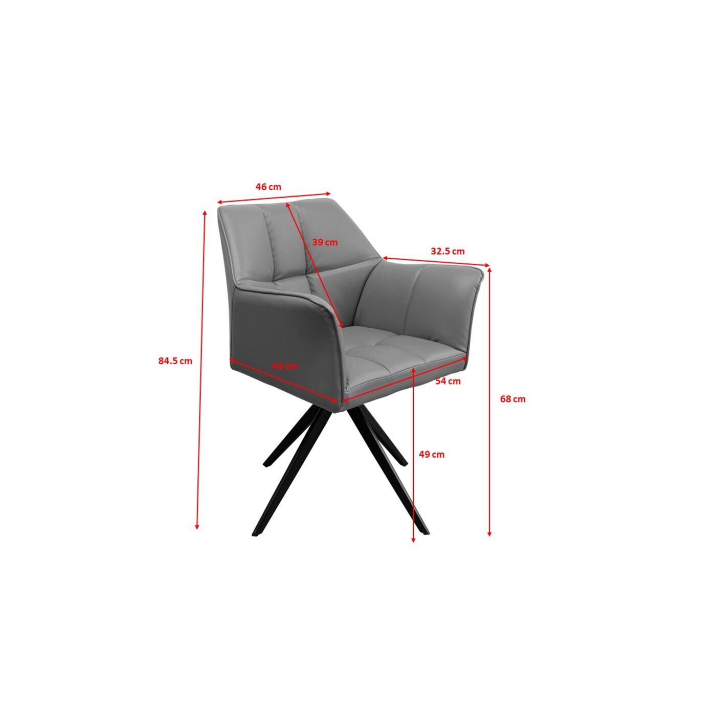 Кресло вращающееся Thinktank Grey