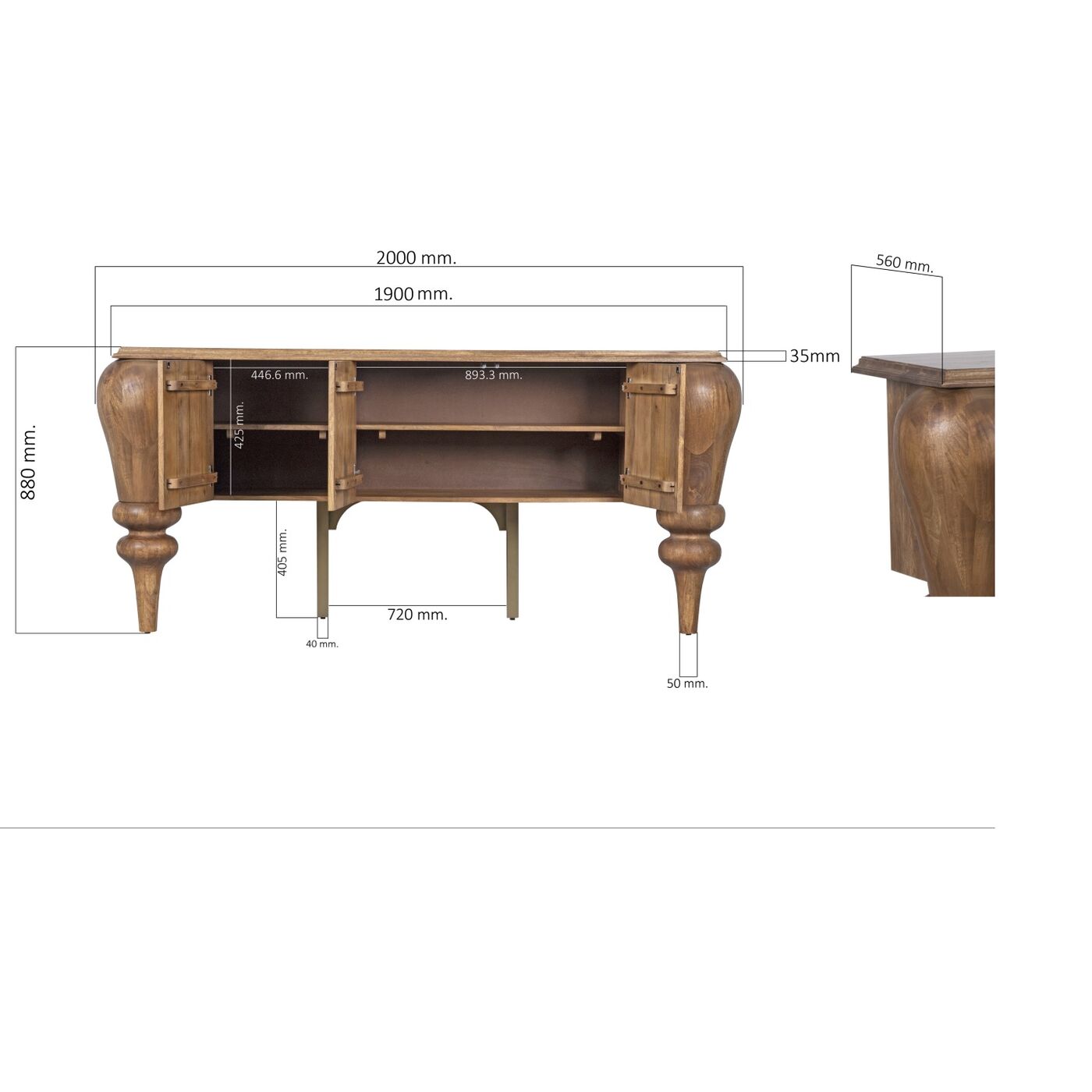 Комод широкий Muse 200x88 см