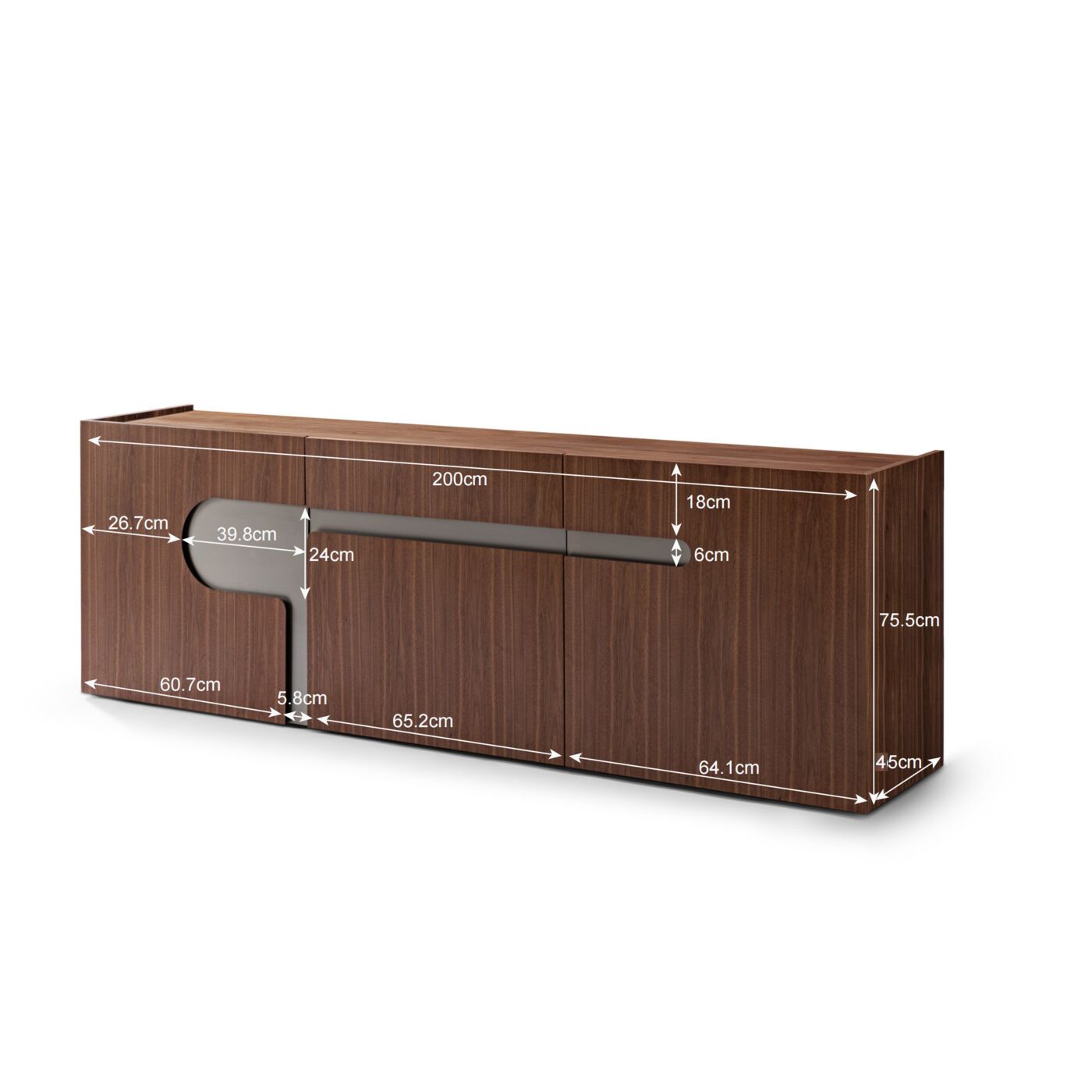 Комод широкий Bravo 225x76 см