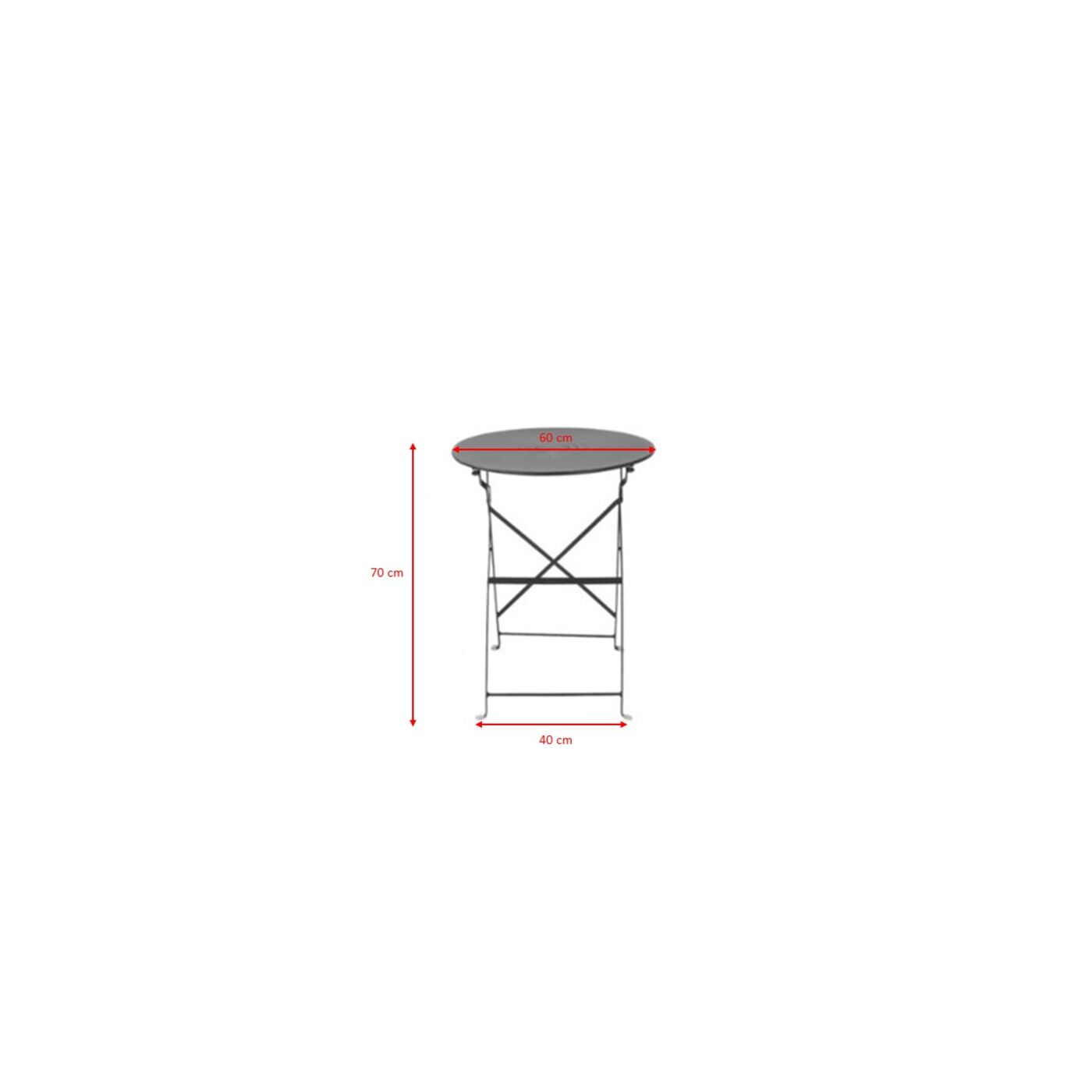 Стол раскладной Balcony 60 см