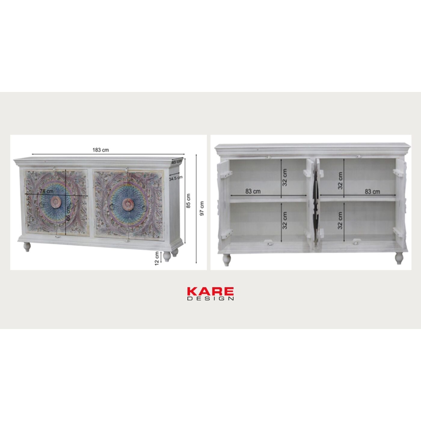 Комод широкий Goa 180x95 см
