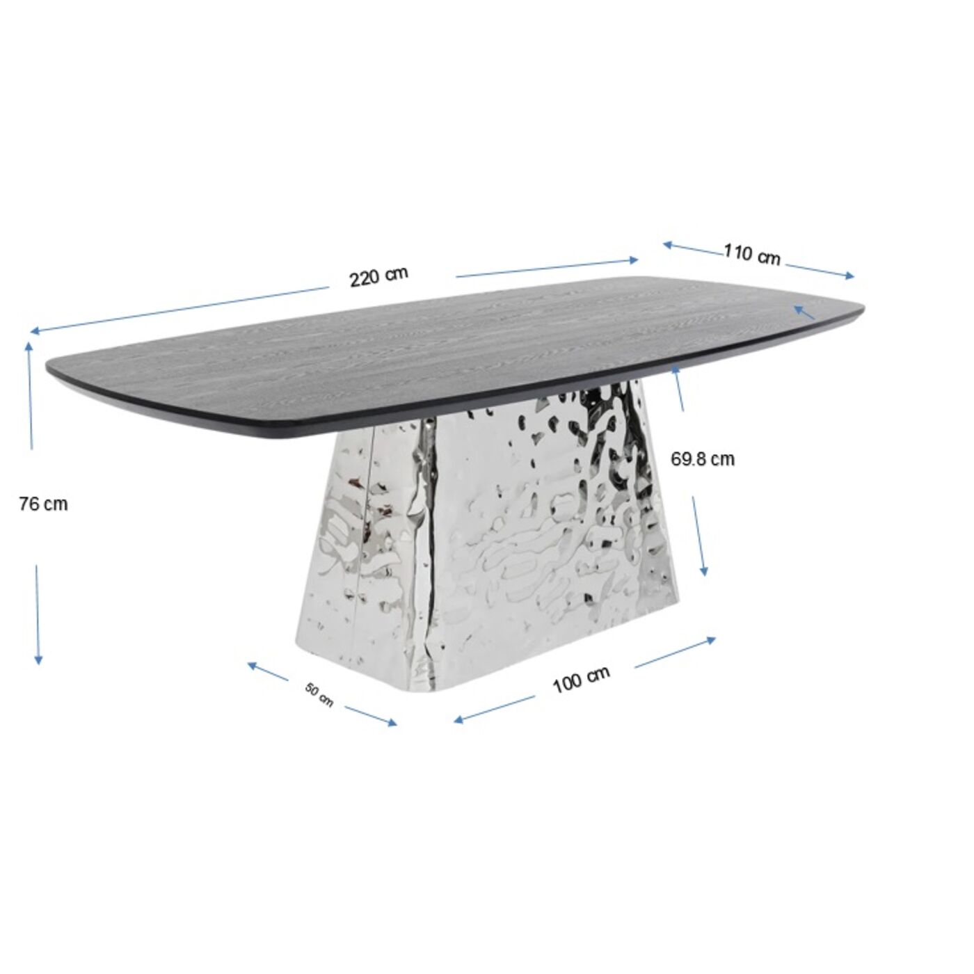 Стол обеденный Caldera 220x100 см