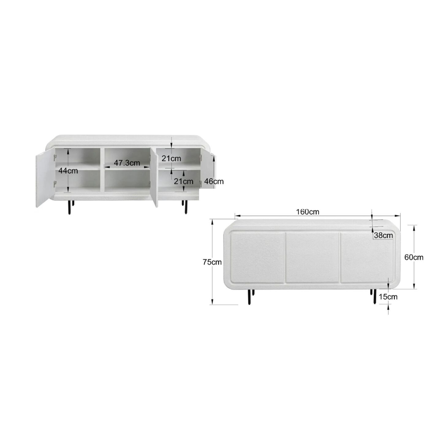 Комод широкий Maribo 160x75 см