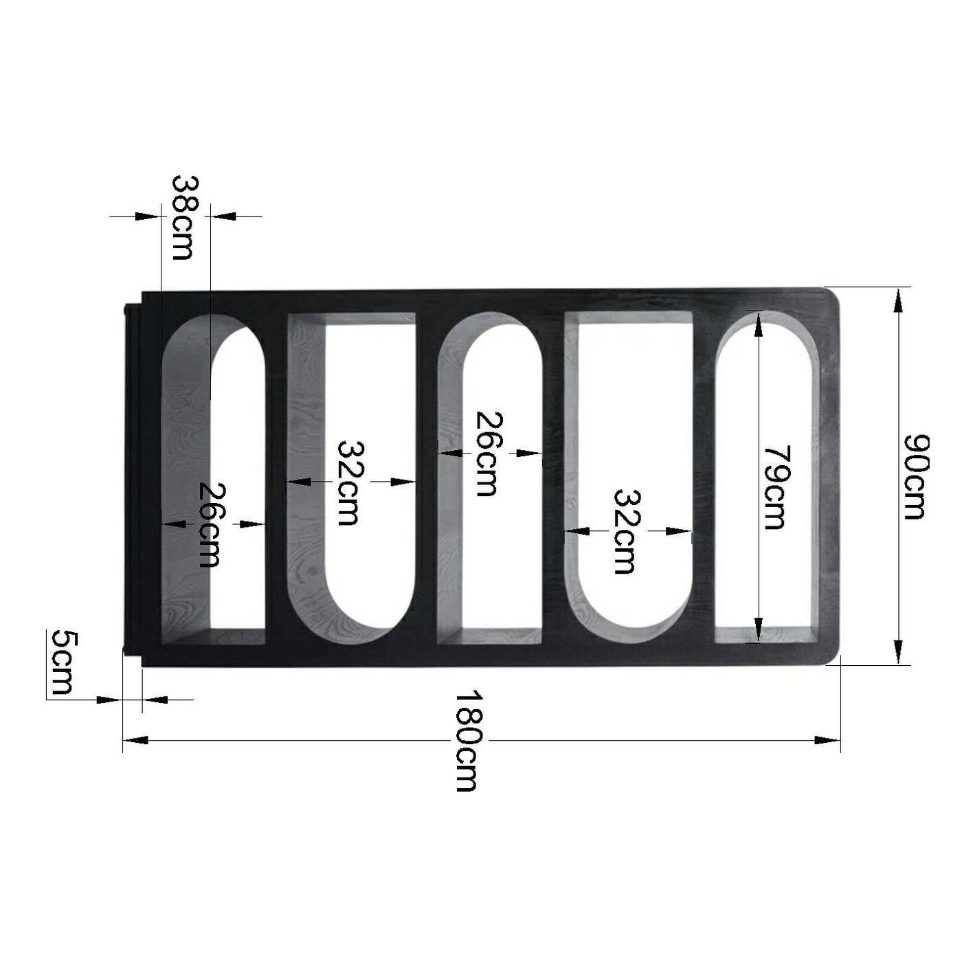 Стеллаж Forma 90x180 см