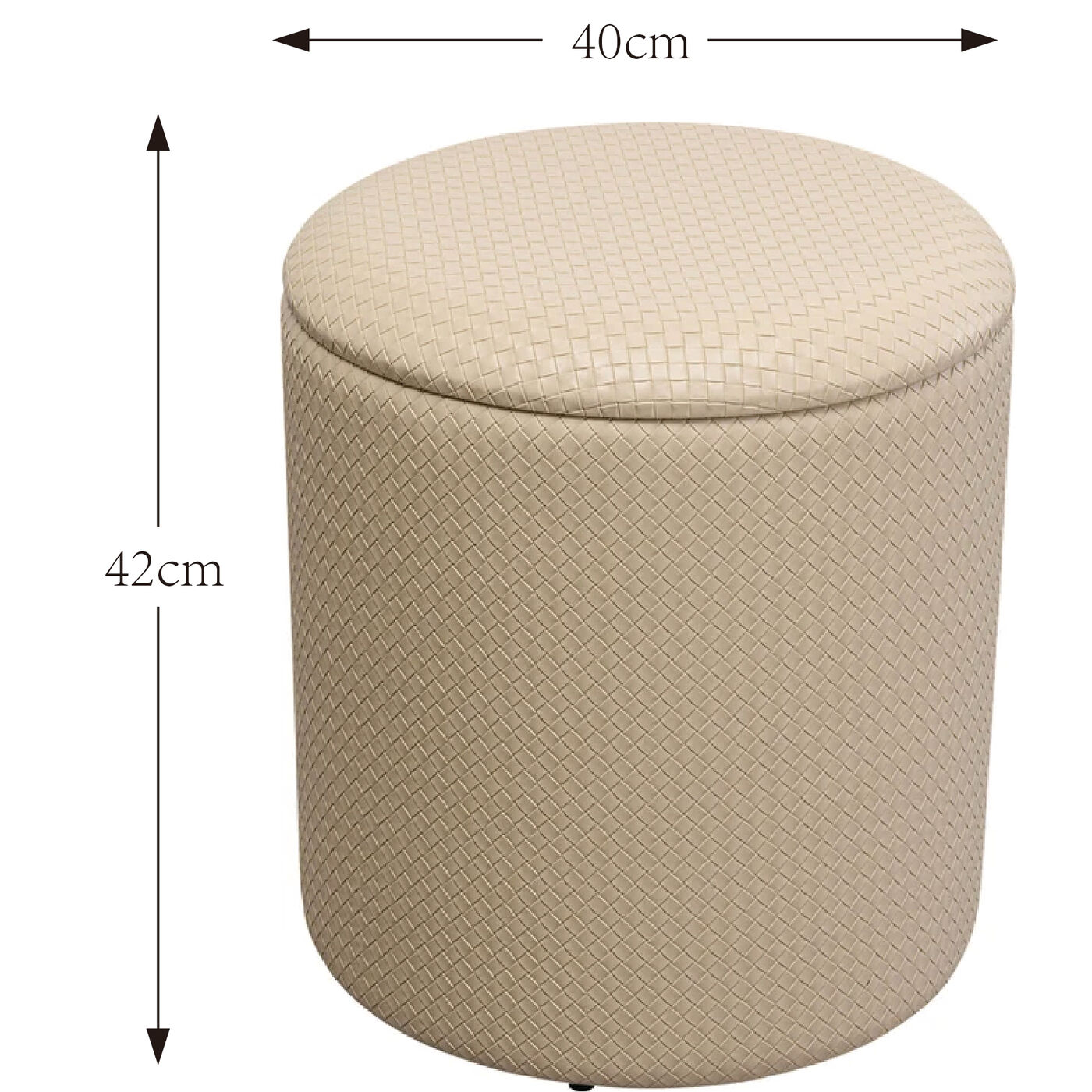 Пуф Venezia Storage Beige Ø40 см