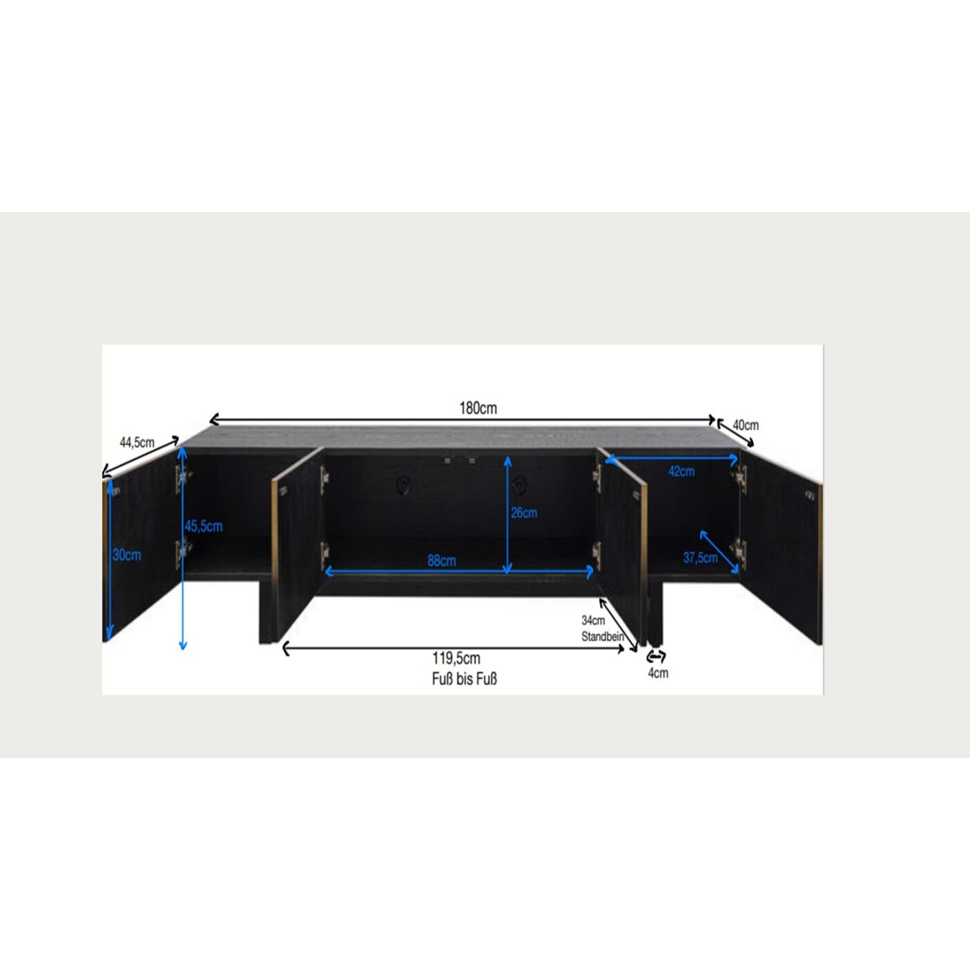 Комод Prezioso 180x45 см