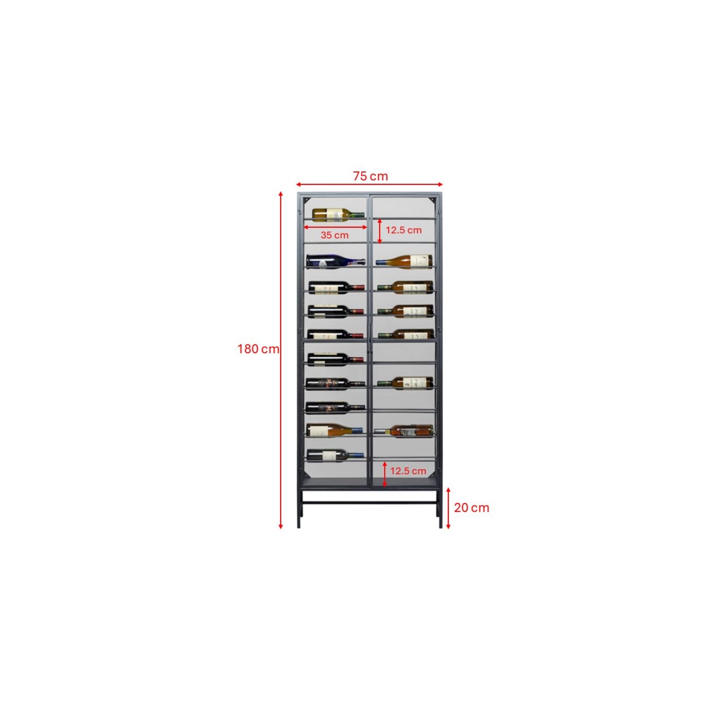 Винная полка Suri 75x180 см