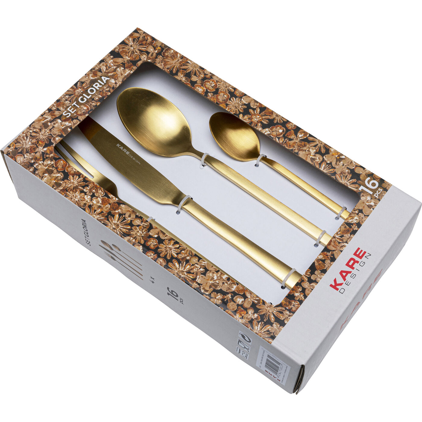 Приборы столовые Gloria Matt Gold (16 предметов)