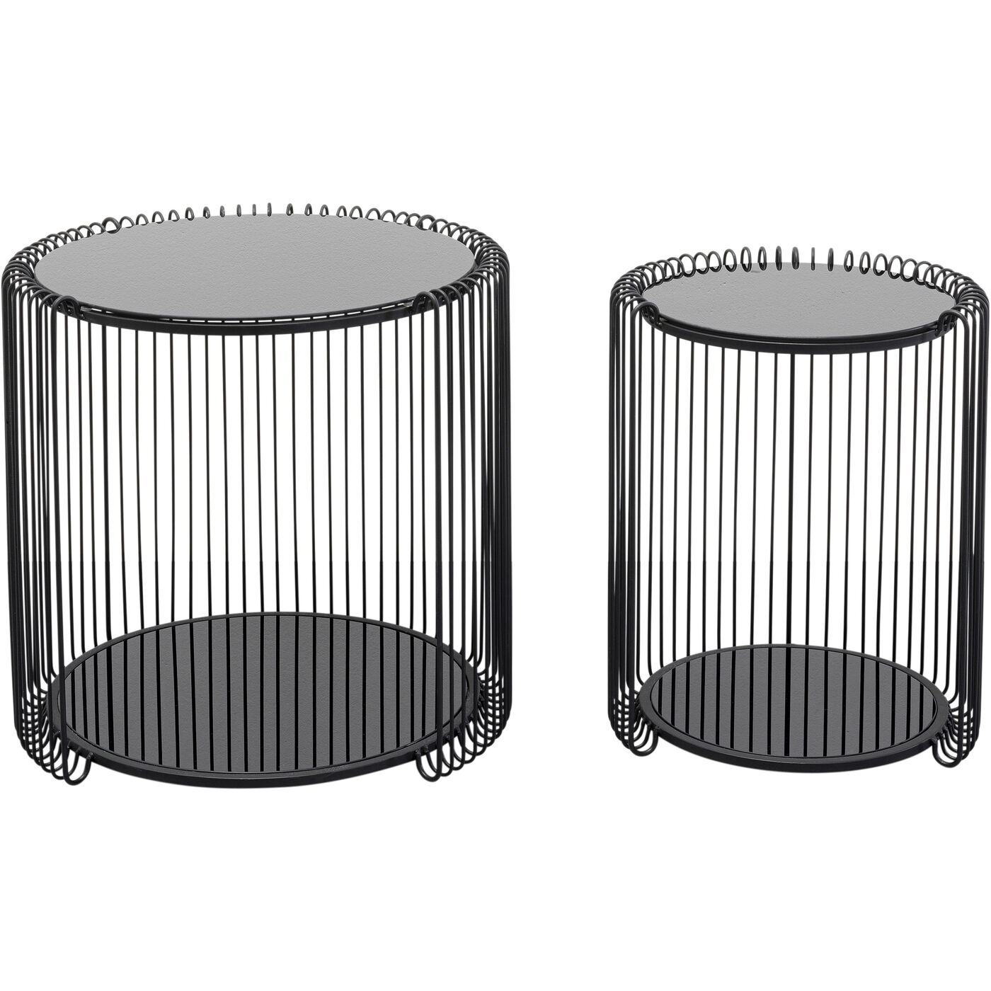Стол приставной Wire Cut Out Black Ø45 см (2 шт)