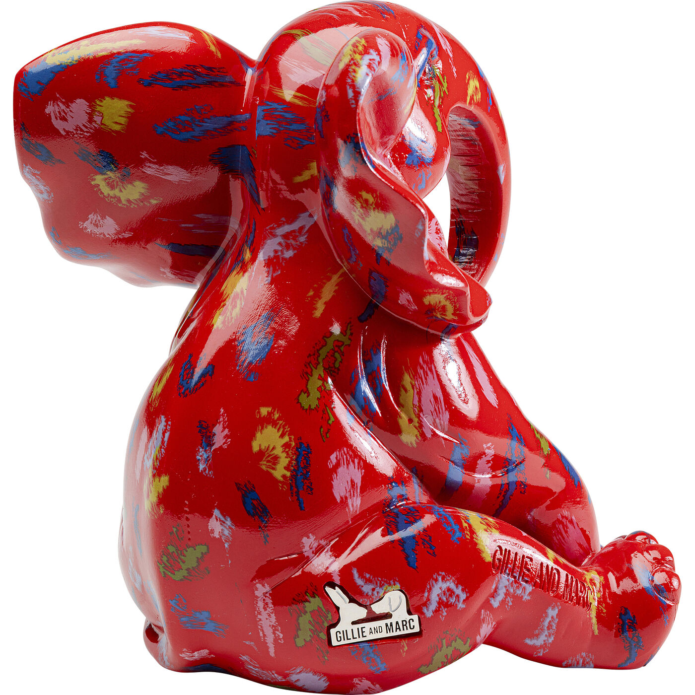 Фигура декоративная Elephant Dots Red 18 см