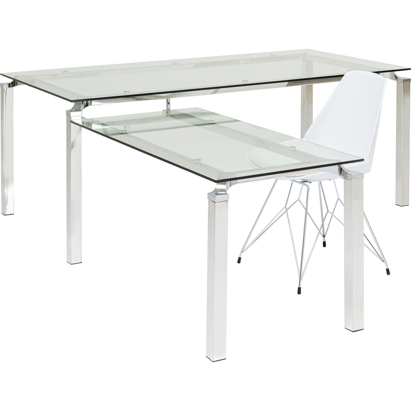Стол письменный Lorenco Corner Chrome