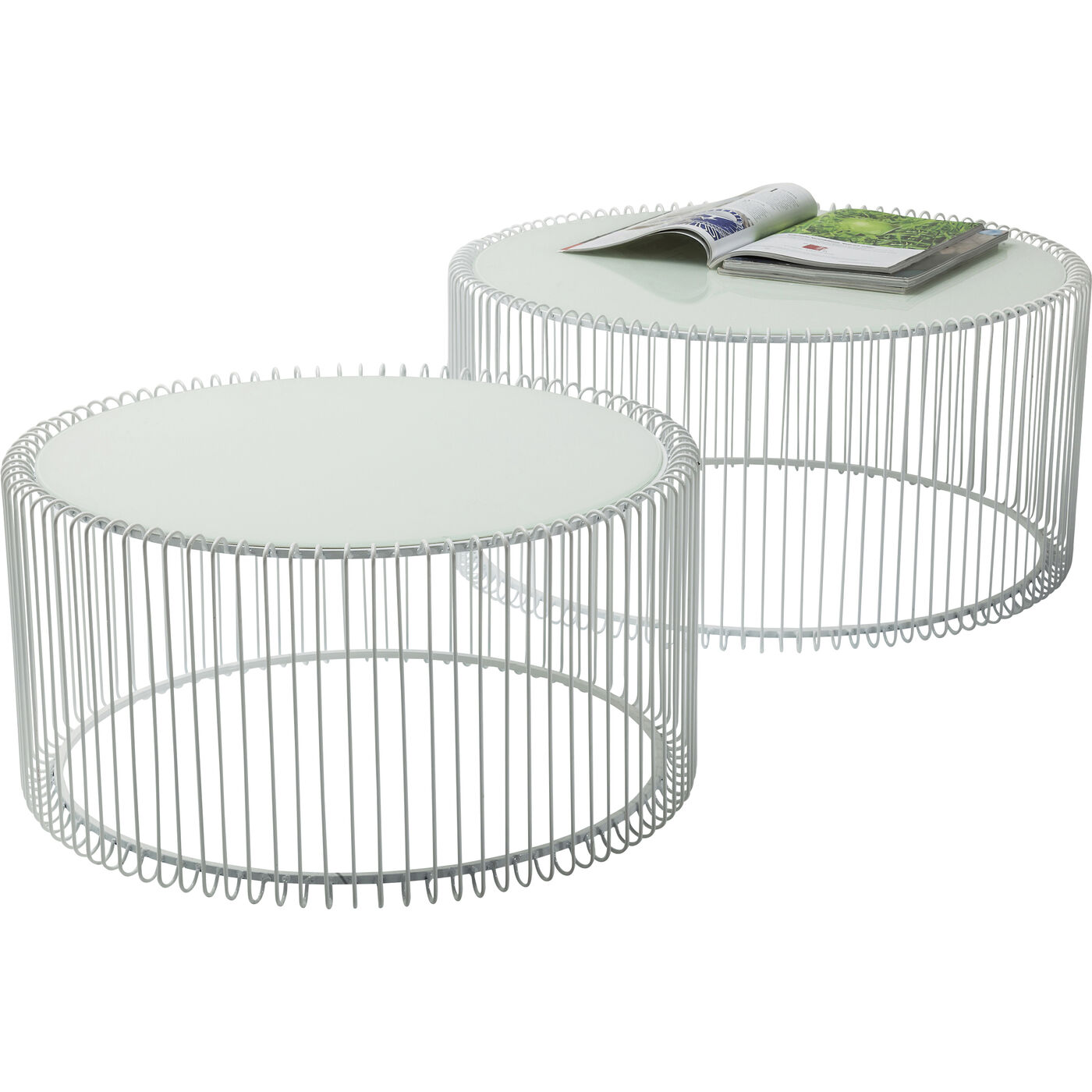 Стол кофейный Wire White (2 шт)