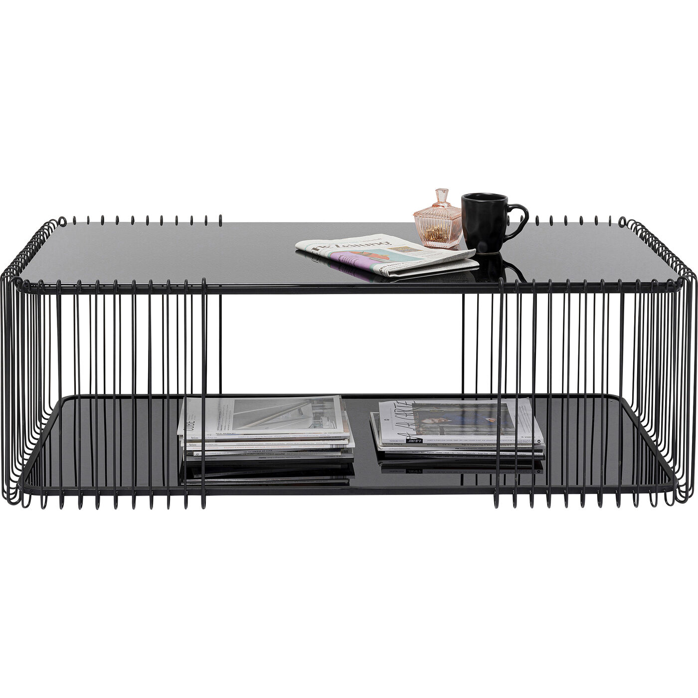 Стол кофейный Wire Double Black 120x60 см