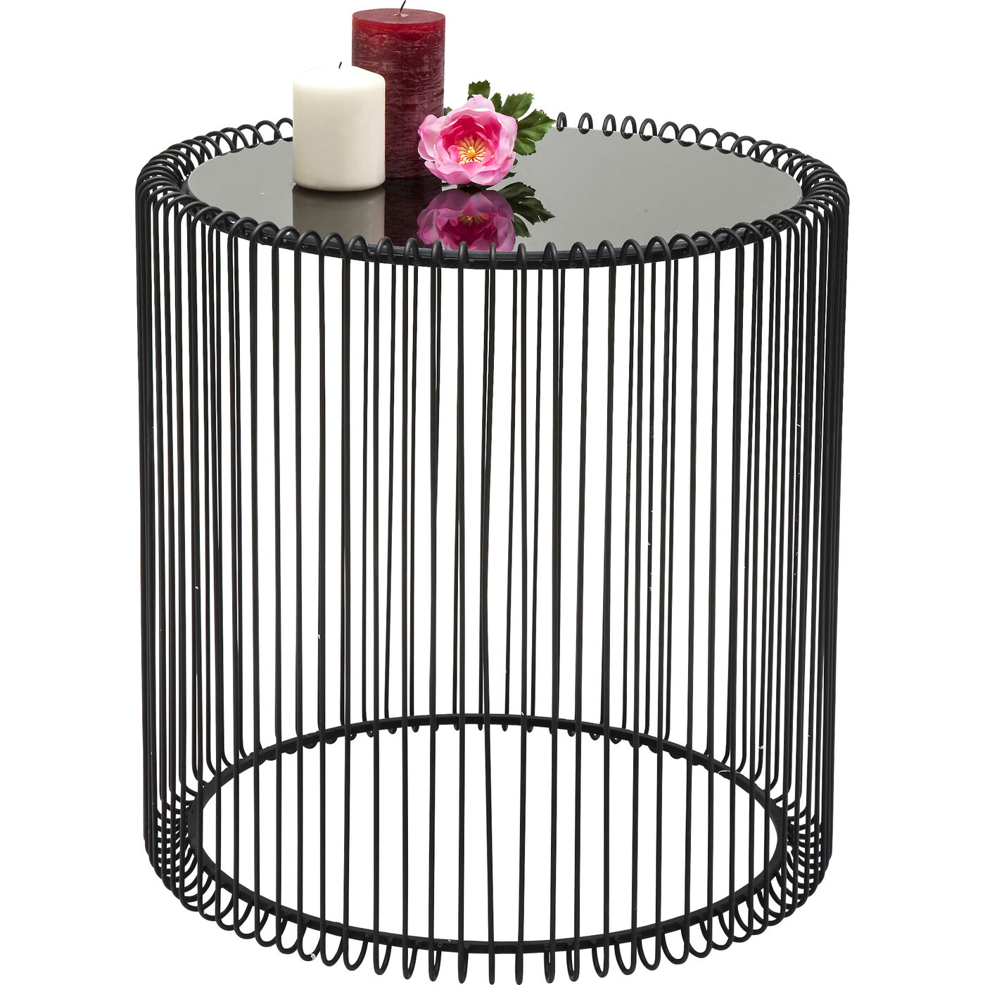Стол приставной Wire Black Ø44 см (2 шт)