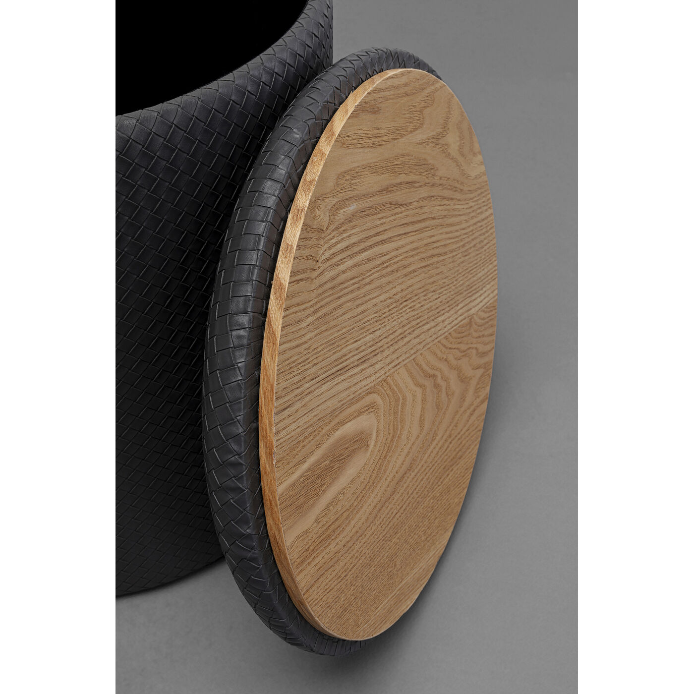 Пуф Venezia Storage Black Ø40 см