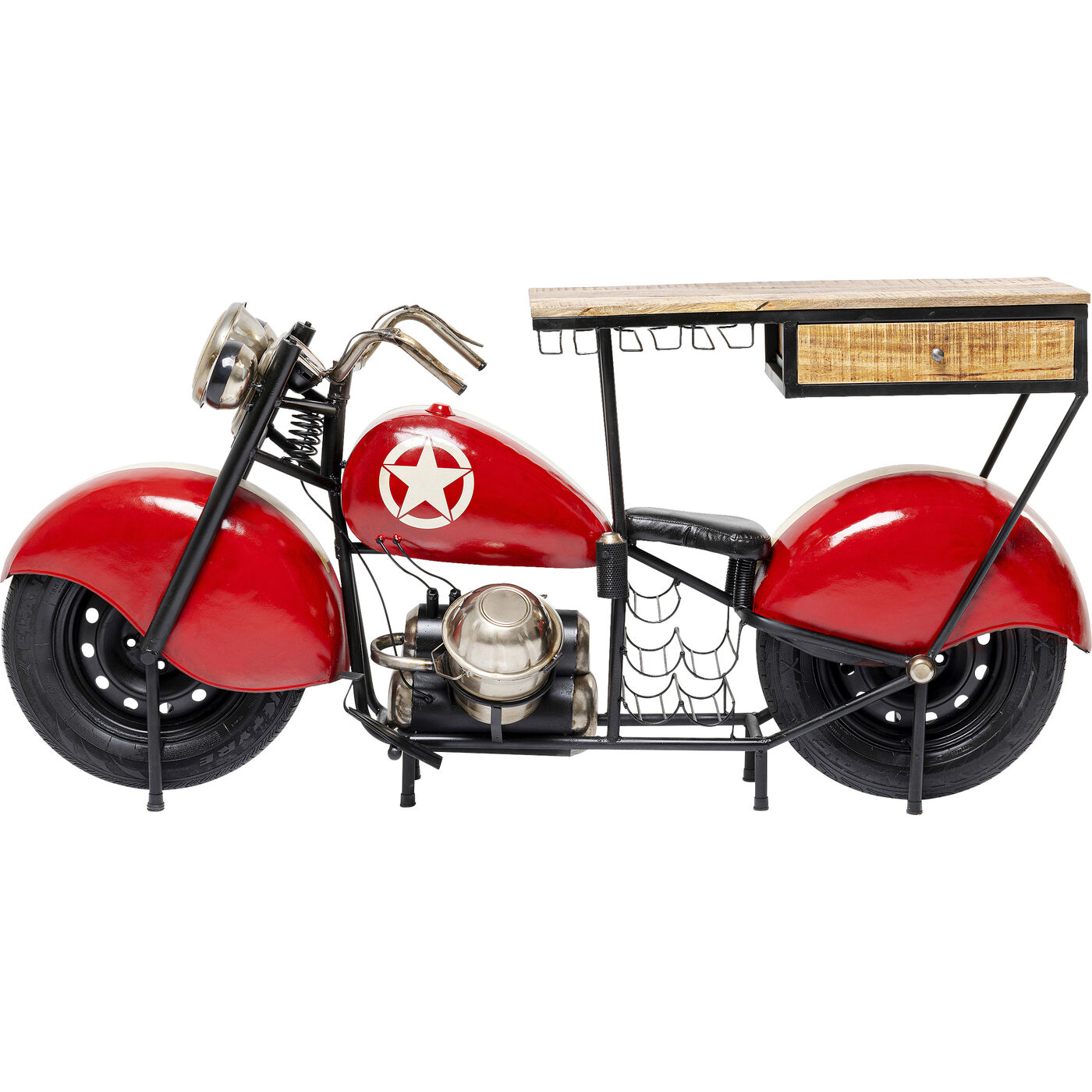 Барный шкаф Motorbike Red