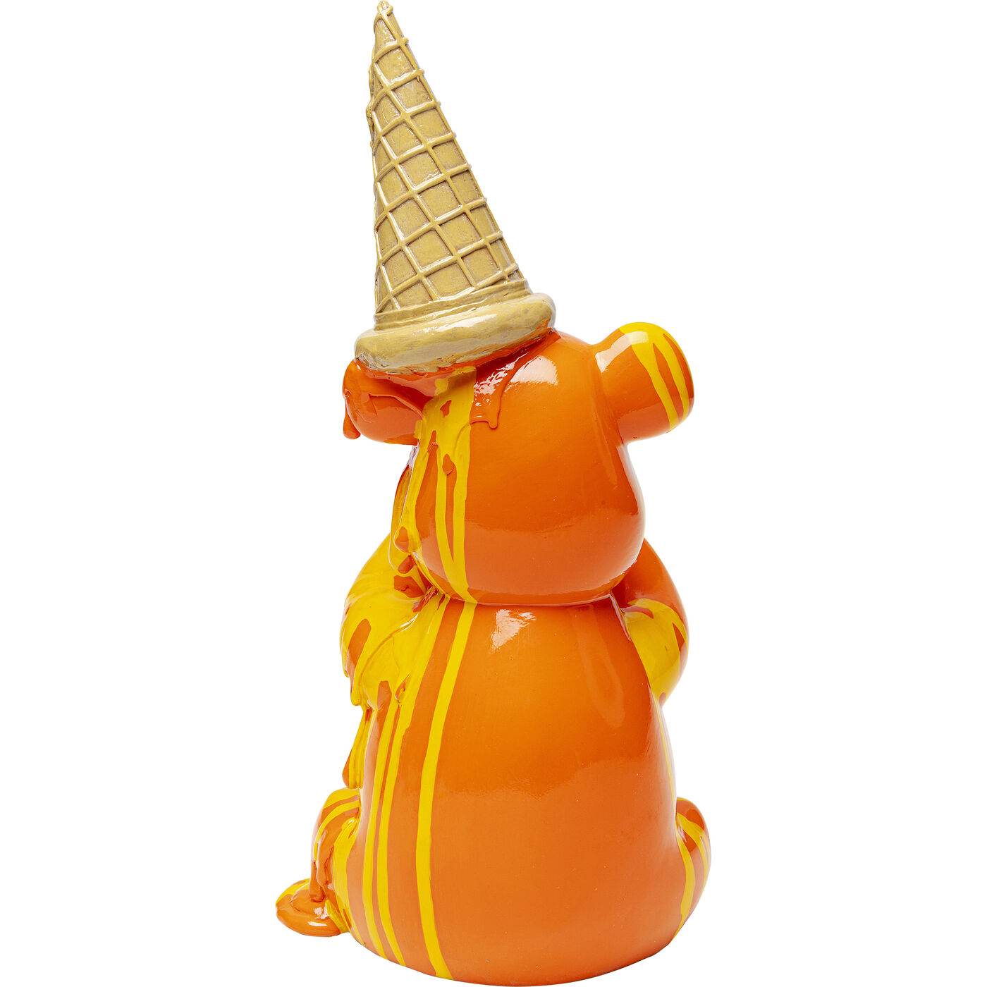 Фигура декоративная Sitting Gelato Bear Orange 37 см