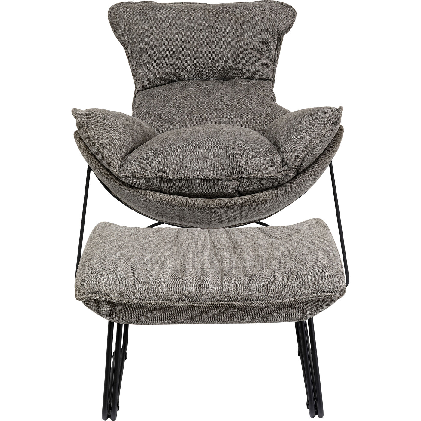 Кресло с подставкой для ног Snuggle Grey (2 шт)