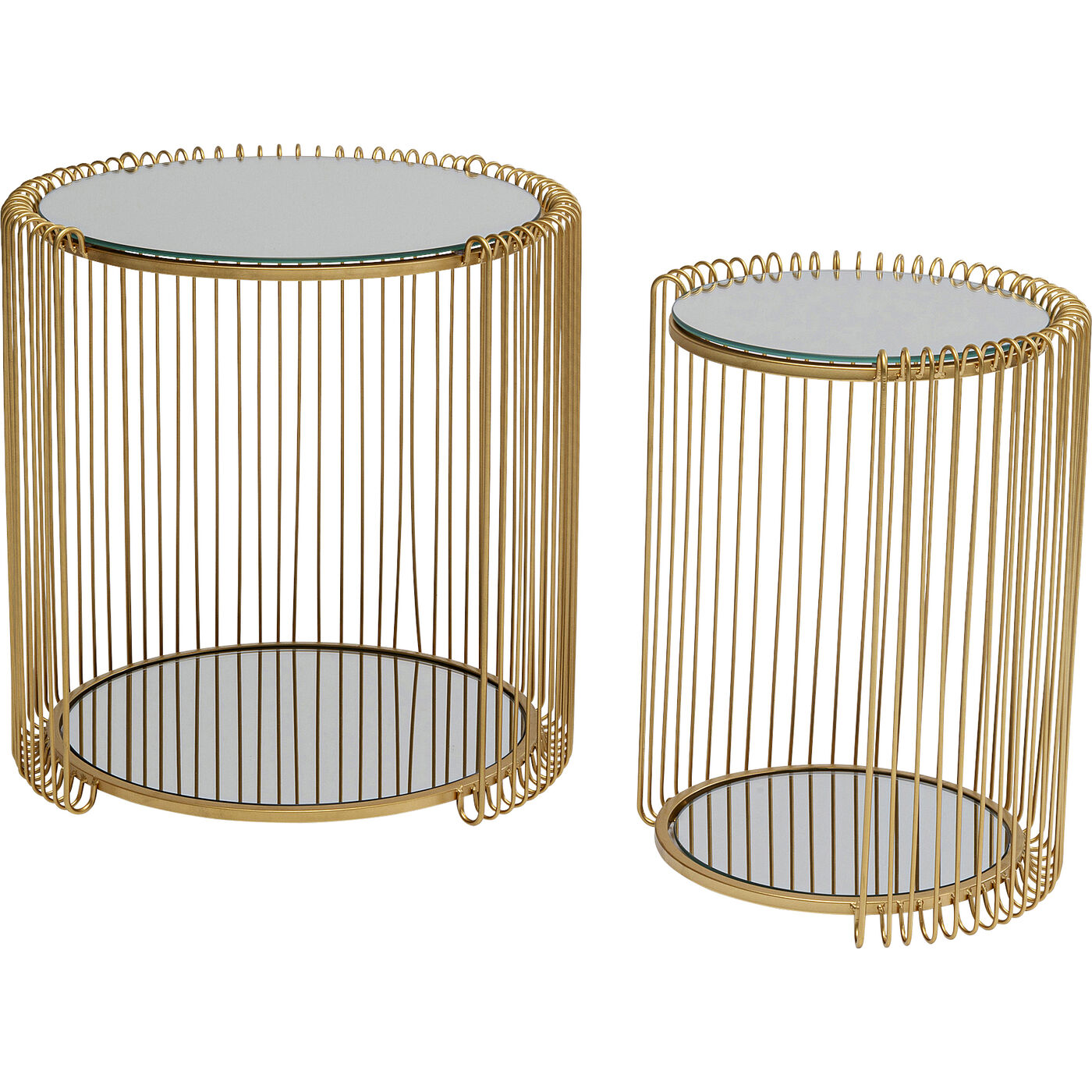 Стол приставной Wire Double Brass (2 шт.)