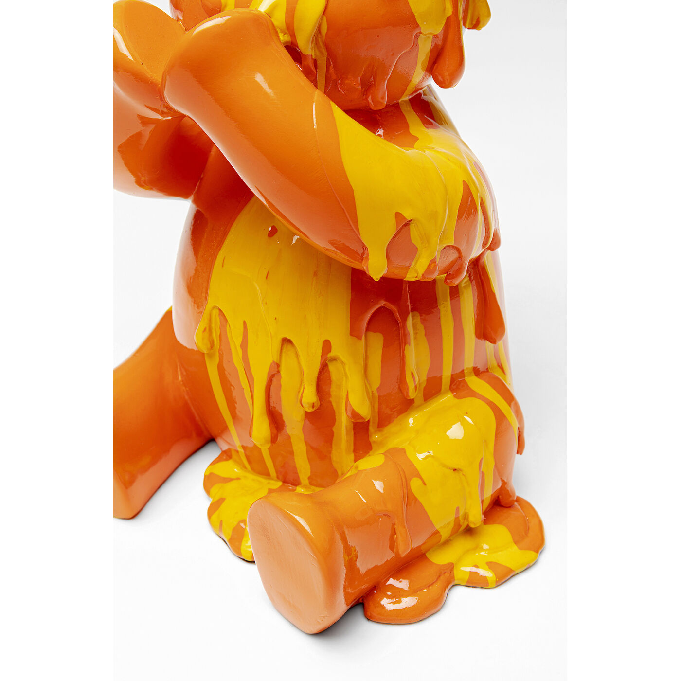 Фигура декоративная Sitting Gelato Bear Orange 37 см