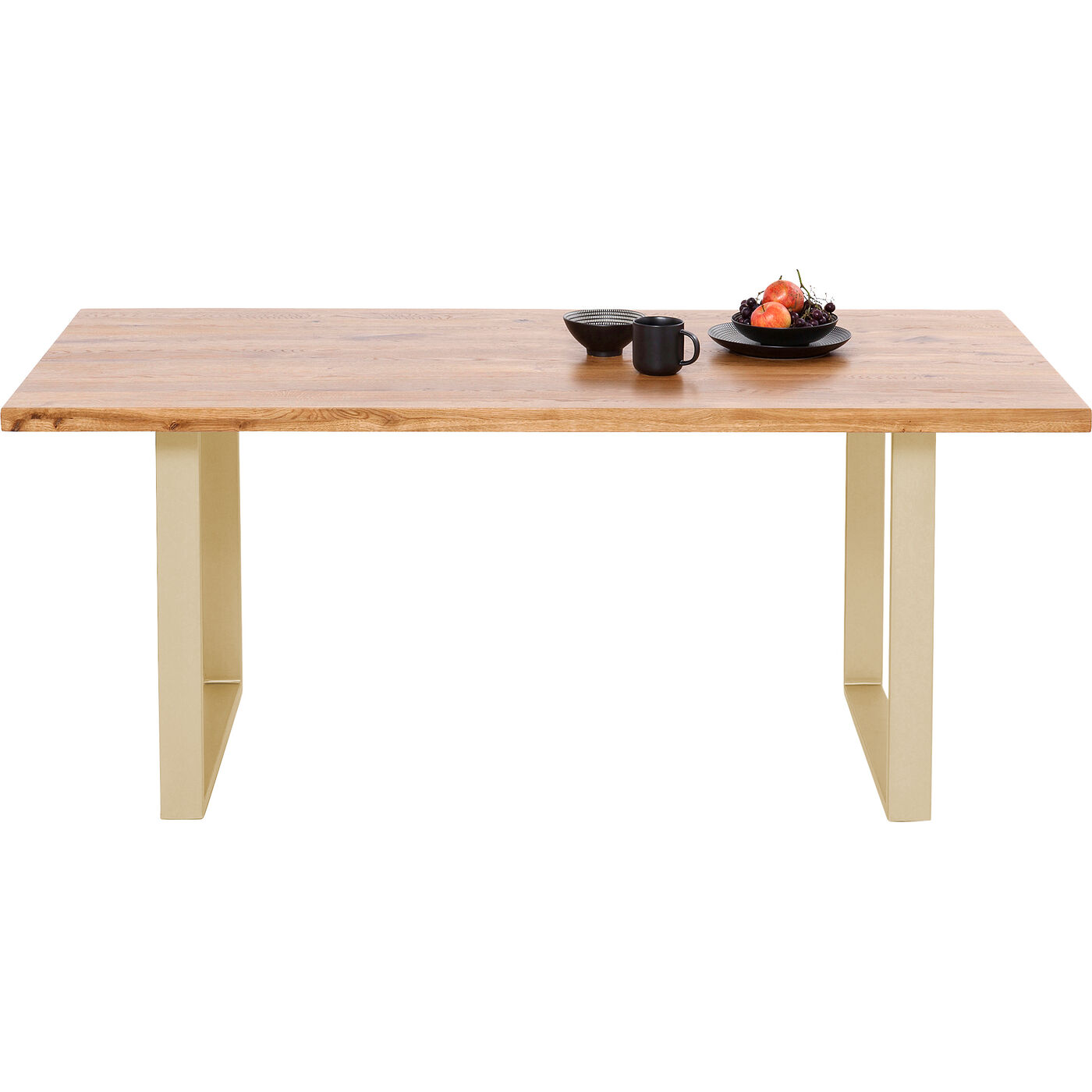 Стол Jackie Oak Brass 180x90 см