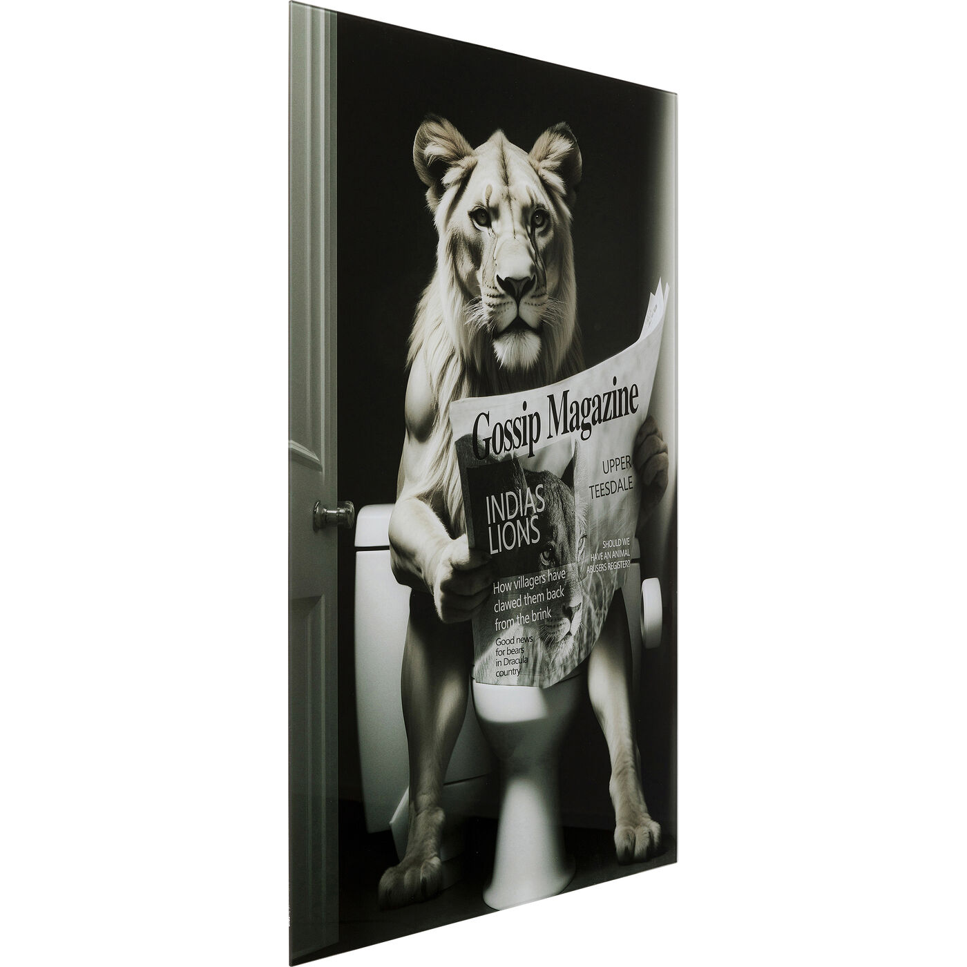 Картина стеклянная Bath Tiger 60x80 см
