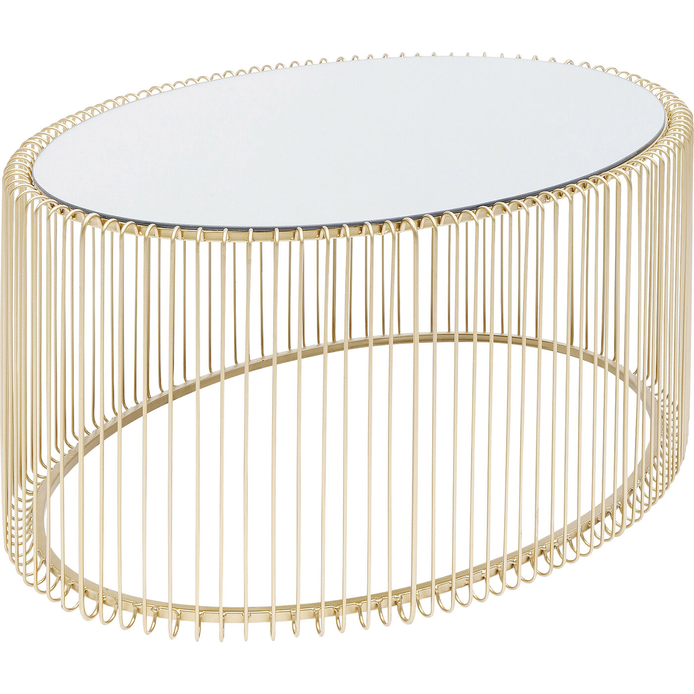 Стол кофейный Wire Uno Brass 60x90 см